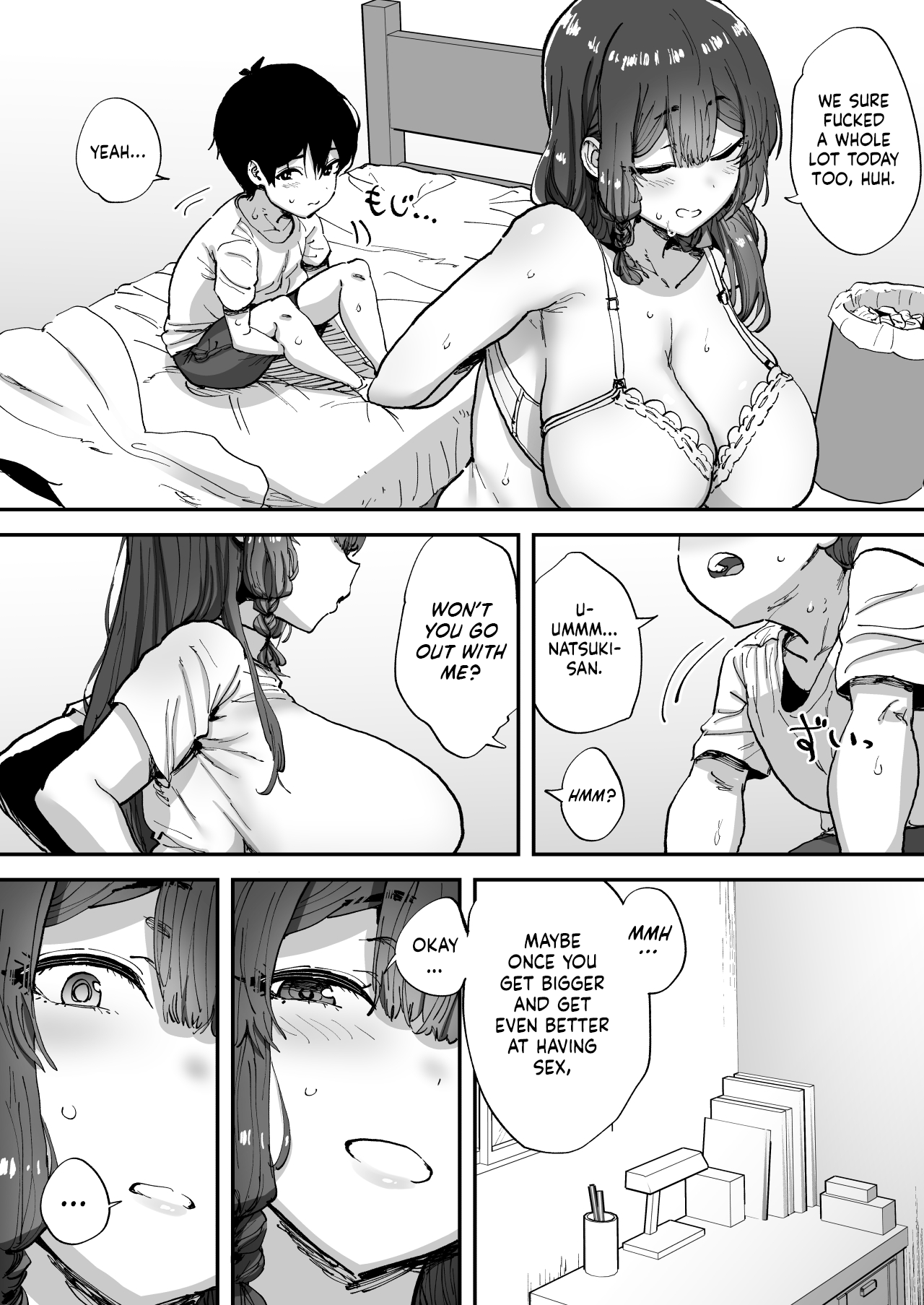 [Hikagemon (Tenpiboshi)]Shiranai Onee-san ga Bokura no Himitsu Kichi ni Yattekita! | A Random Lady Showed Up At Our Secret Base![English] [Meganeko98] Page 63