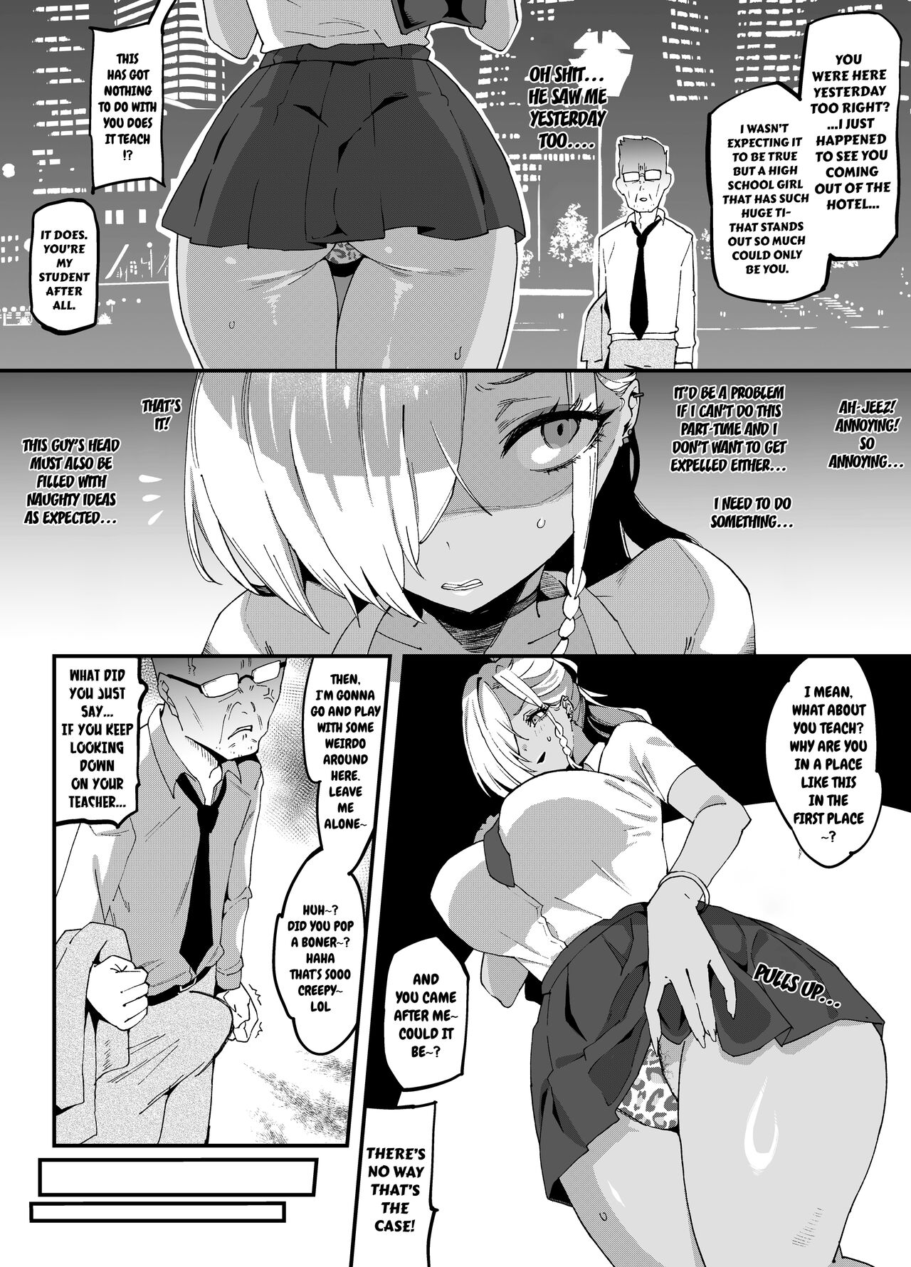 [SHAY-CONE (Poccora)]Mucchiri Dekkai Tsuyo Tsuyo Bitch Gal o Wakaraseru | Making the Tall Plump Tough Bitch Gal understand her Place[English] [CarlJPTL] Page 9