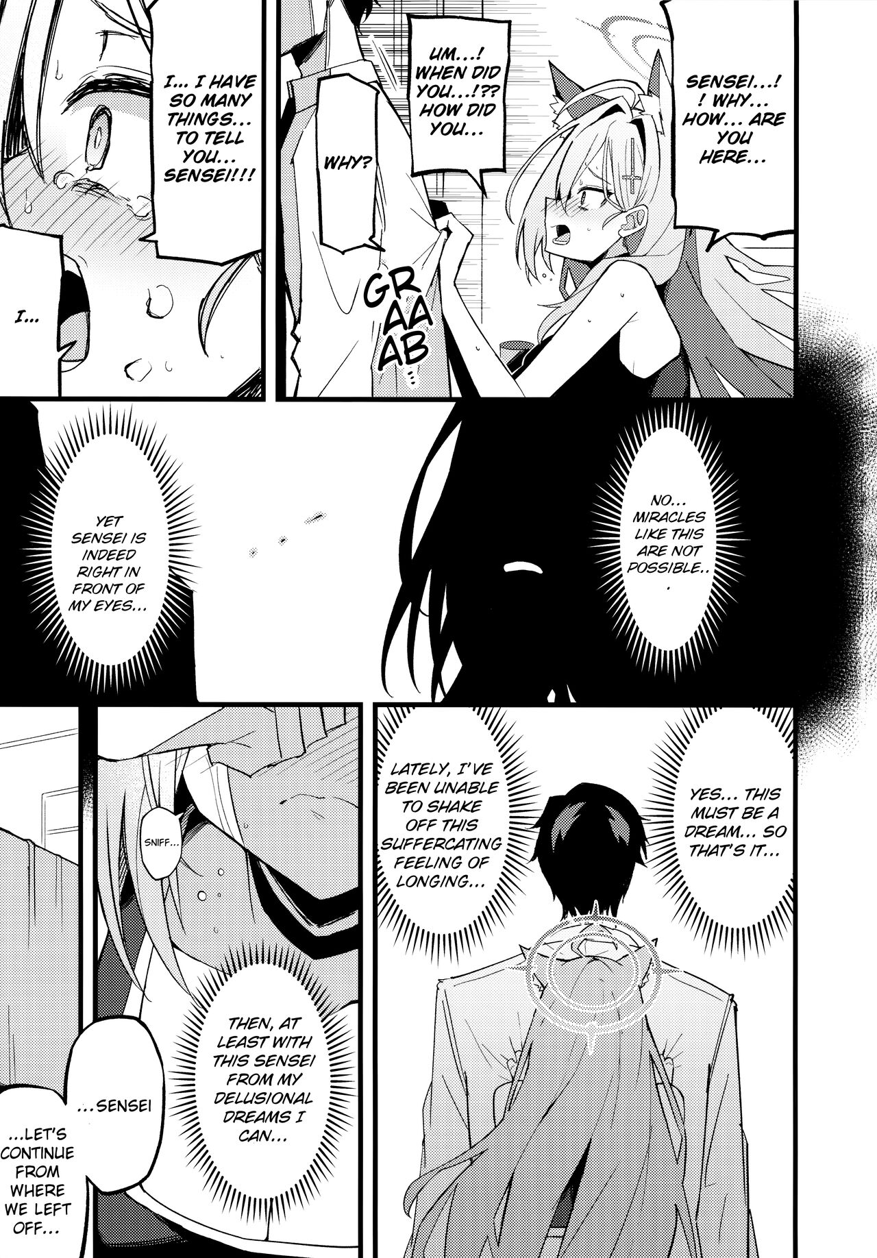 (C104) [Miracleburn (Himiya Zyo-zu)]Miren ga Aru to Sureba | If There Is Any Lingering Attachment(Blue Archive) [English] Page 9