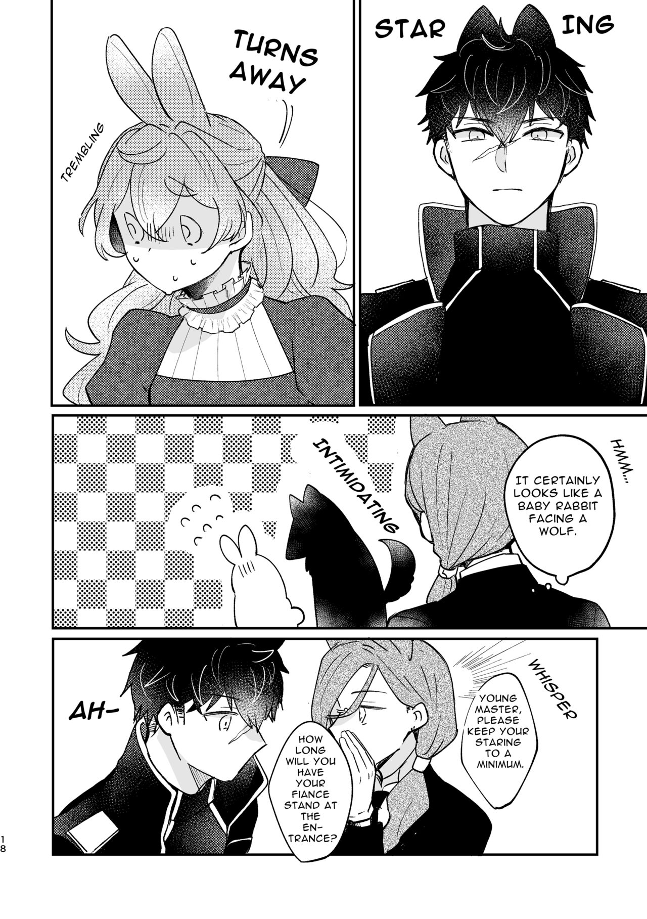 [Uwoichiba (Sabakan)]Usagi Reijou to Ookami Reisoku (Zenpen) | Omega Rabbit and Alpha Wolf(First Part) [English] [Bean Works] [Digital] Page 17