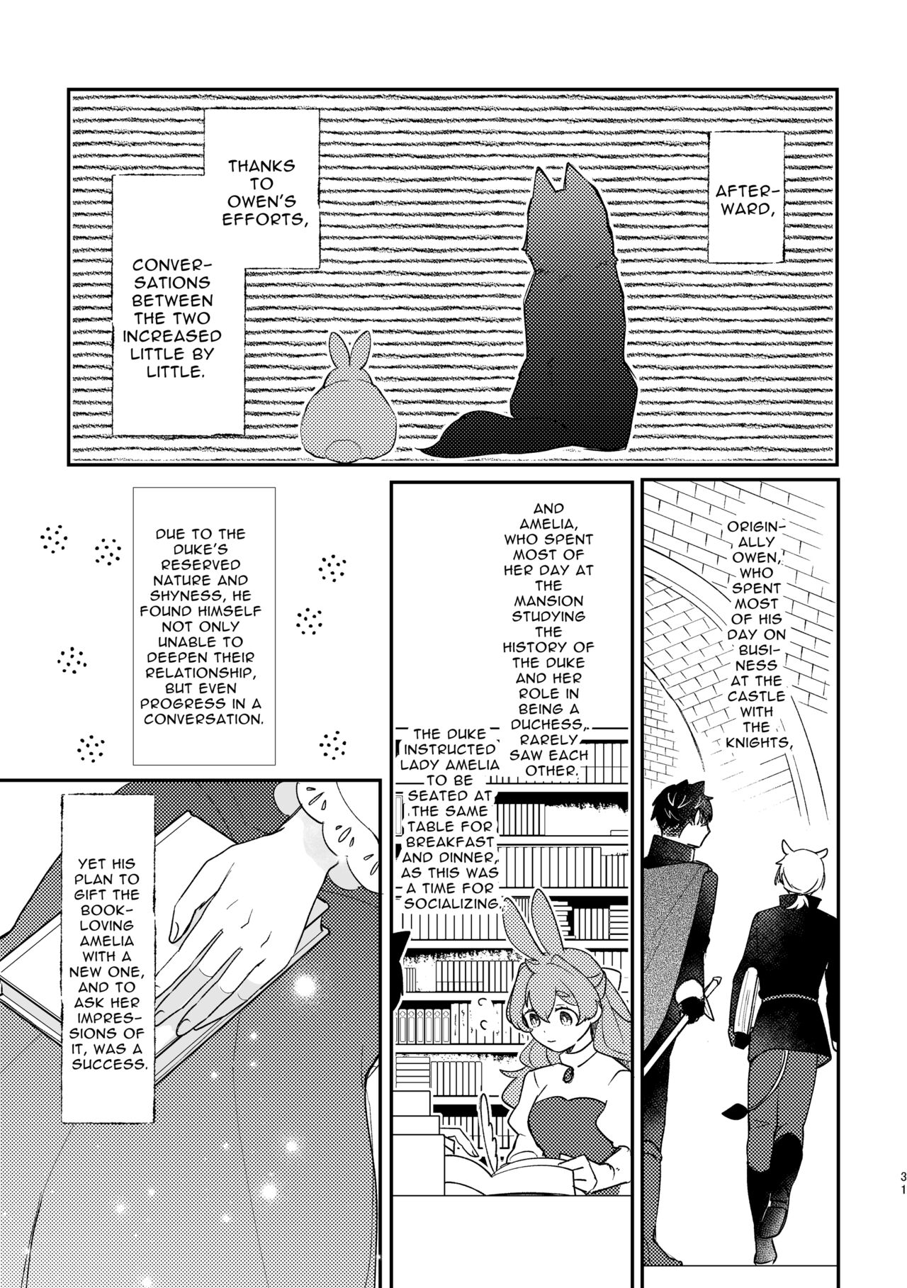 [Uwoichiba (Sabakan)]Usagi Reijou to Ookami Reisoku (Zenpen) | Omega Rabbit and Alpha Wolf(First Part) [English] [Bean Works] [Digital] Page 30