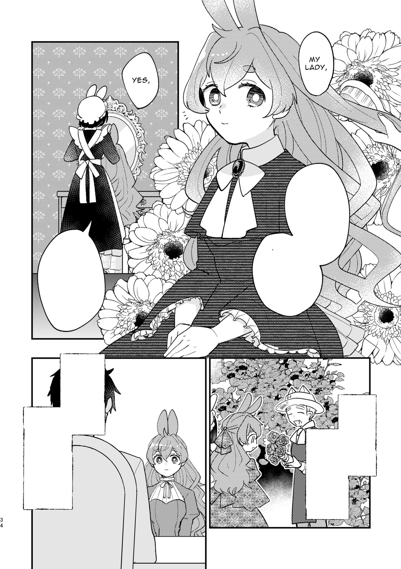 [Uwoichiba (Sabakan)]Usagi Reijou to Ookami Reisoku (Zenpen) | Omega Rabbit and Alpha Wolf(First Part) [English] [Bean Works] [Digital] Page 33