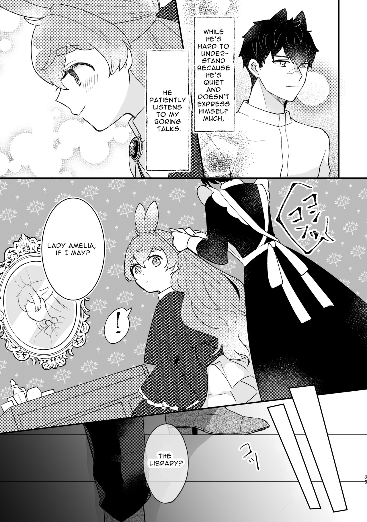 [Uwoichiba (Sabakan)]Usagi Reijou to Ookami Reisoku (Zenpen) | Omega Rabbit and Alpha Wolf(First Part) [English] [Bean Works] [Digital] Page 34