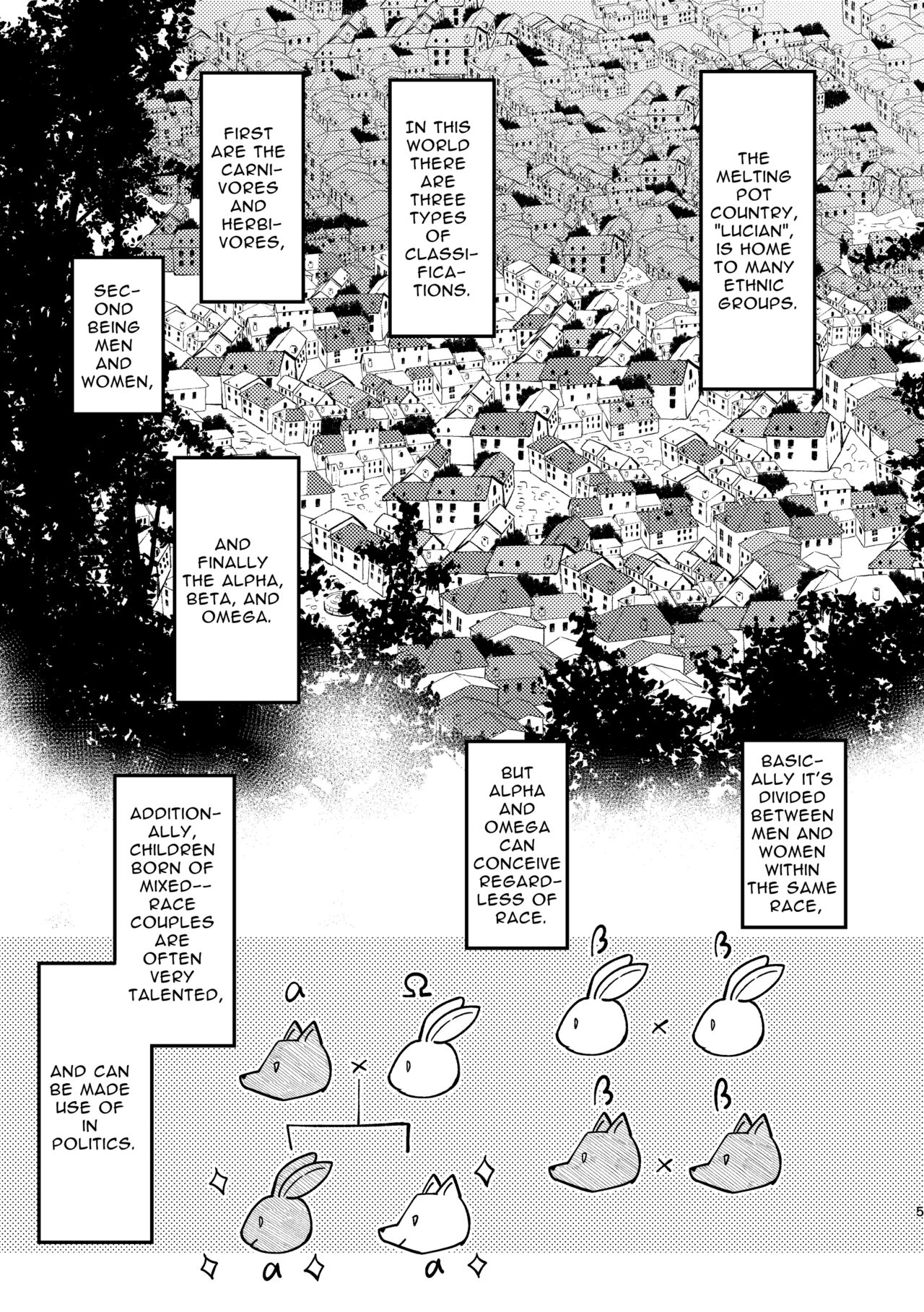 [Uwoichiba (Sabakan)]Usagi Reijou to Ookami Reisoku (Zenpen) | Omega Rabbit and Alpha Wolf(First Part) [English] [Bean Works] [Digital] Page 4
