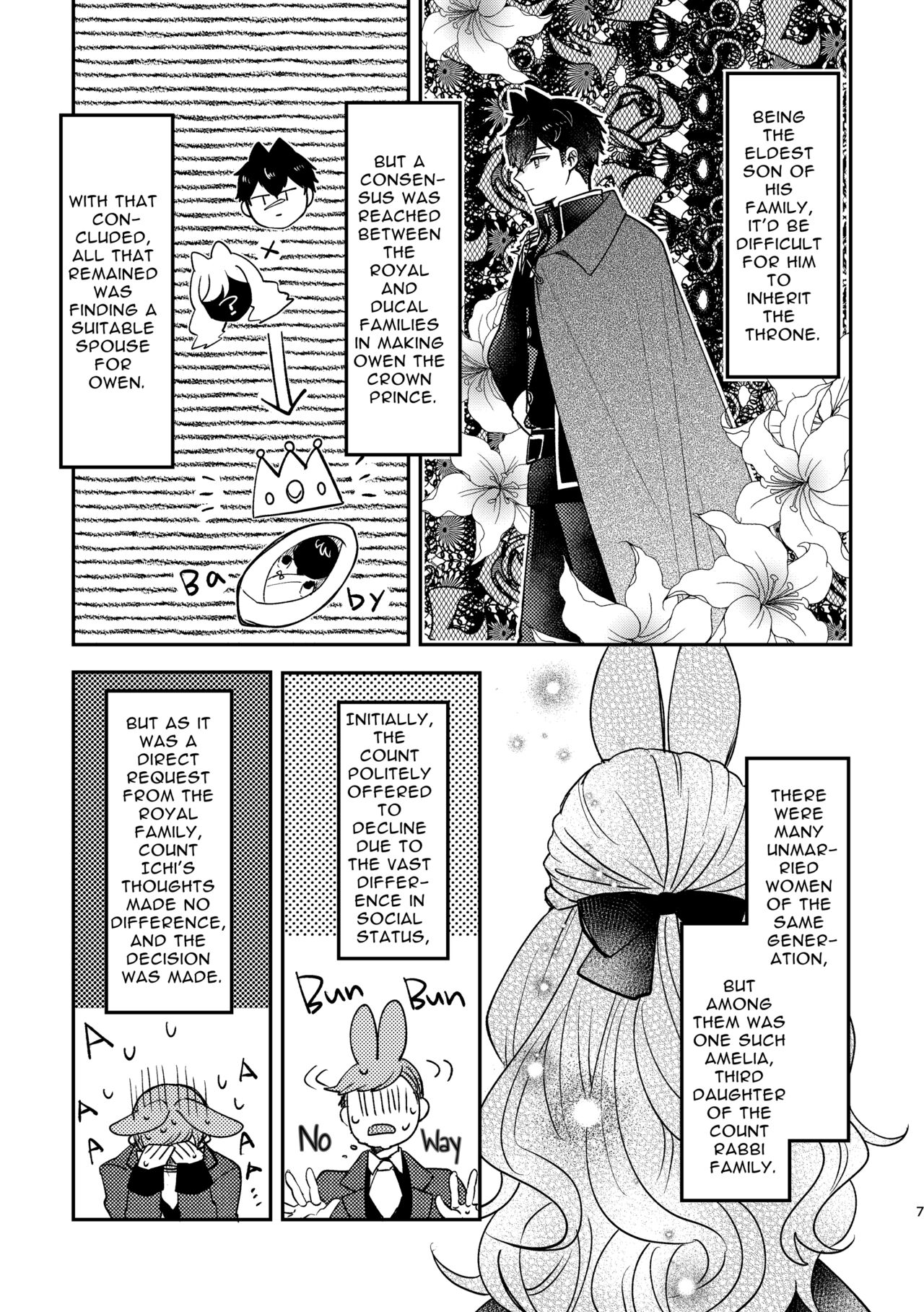 [Uwoichiba (Sabakan)]Usagi Reijou to Ookami Reisoku (Zenpen) | Omega Rabbit and Alpha Wolf(First Part) [English] [Bean Works] [Digital] Page 6