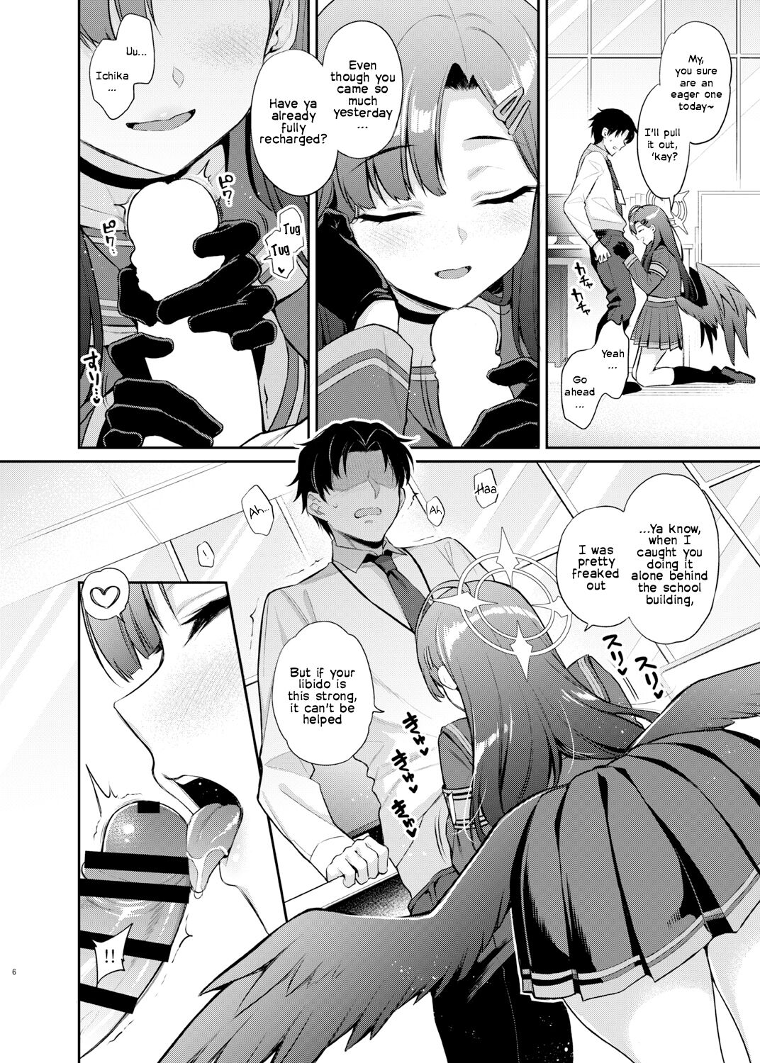 [K+W (sasachinn)]Sensei, Kyou mo Kore no Jikan ssu yo | Sensei, It's Time for You to Cum Today Too ♡(Blue Archive) [English] [Frankie M] [Digital] Page 6