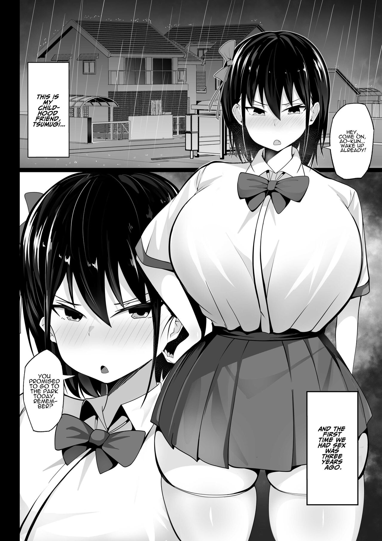 [Hakutamayu]Osananajimi no Kyonyuu Teishoku | The Busty Girlfriend Special[English] [ADTL] Page 4