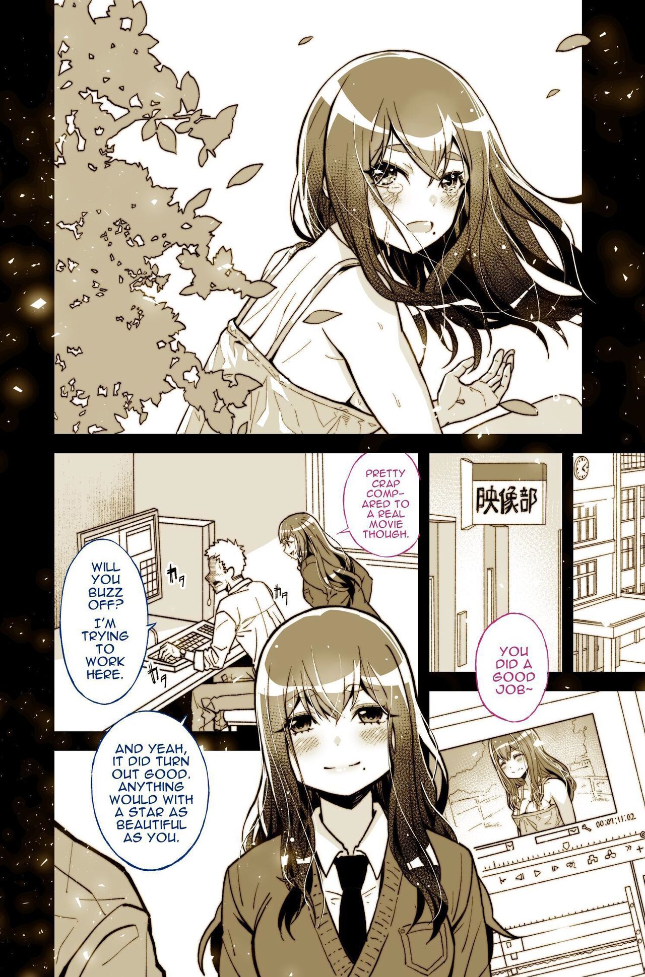 [Yoshio Ereki]Daisuki datta Senpai ga AV Haiyuu da nante Gaman dekiru to Omoimasu ka (Muri datta!!) | Do You Think I Can Tolerate That The Girl I Loved Became A Porn Actress?(No Way!!) [English] [Darg777 Translations] Page 16