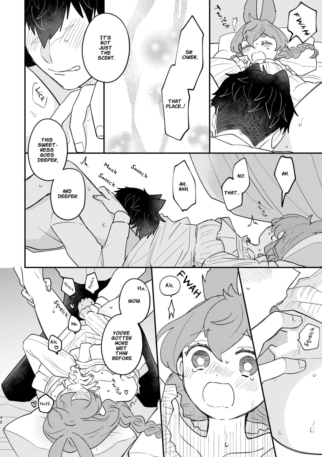 [Uwoichiba (Sabakan)]Usagi Reijou to Ookami Reisoku (Kouhen) | Omega Rabbit and Alpha Wolf(Second Part) [English] [星ニール] [Digital] Page 48