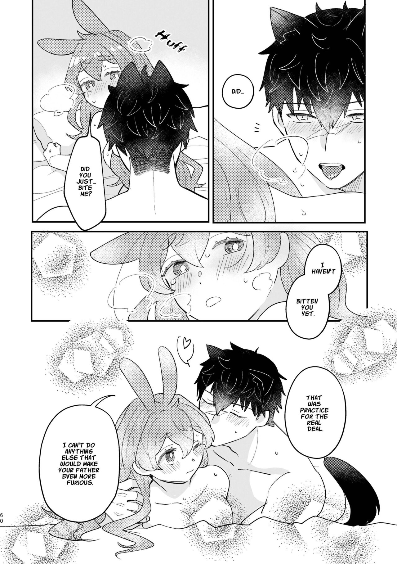[Uwoichiba (Sabakan)]Usagi Reijou to Ookami Reisoku (Kouhen) | Omega Rabbit and Alpha Wolf(Second Part) [English] [星ニール] [Digital] Page 60