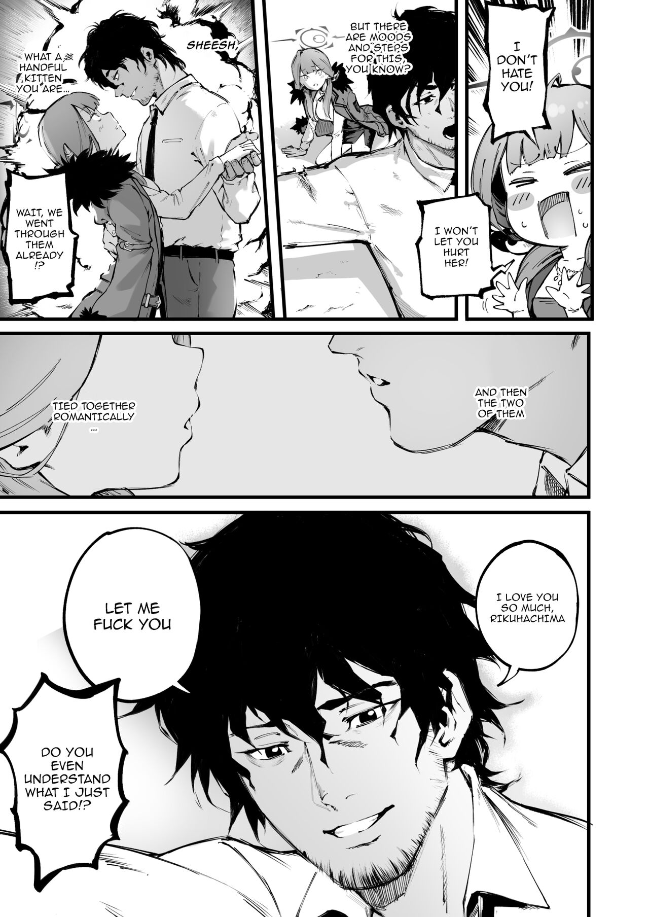 [Metsuki Warui Kyoudan (Suruga Kuroitsu)]Suki da yo Rikuhachima | I Love You, Rikuhachima(Blue Archive) [English] {Doujins.com} [Digital] Page 12