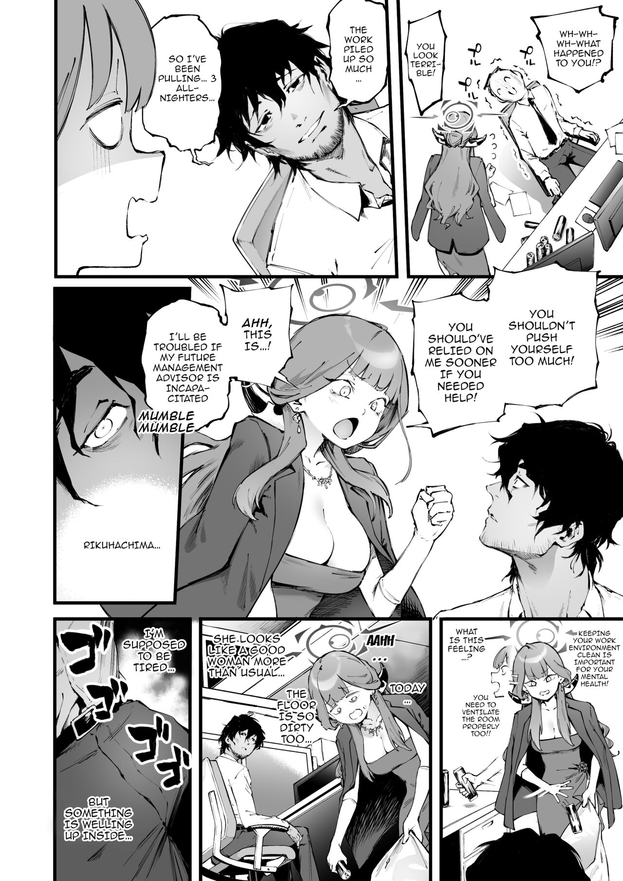 [Metsuki Warui Kyoudan (Suruga Kuroitsu)]Suki da yo Rikuhachima | I Love You, Rikuhachima(Blue Archive) [English] {Doujins.com} [Digital] Page 9