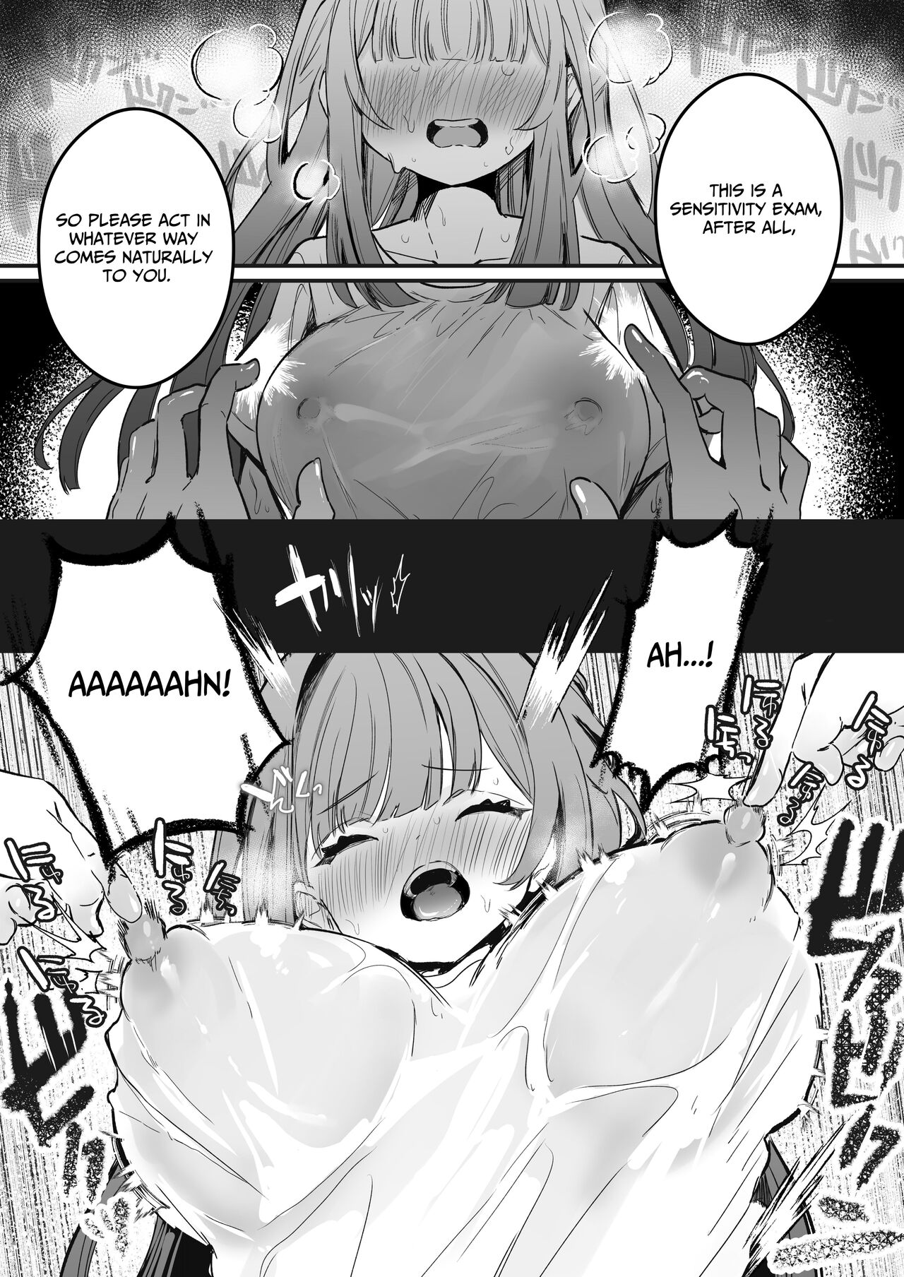 [Grand Plié. (Erohamuchan)]Chikubi Kando Chousa, Hajimemasu[English][Digital] Page 23