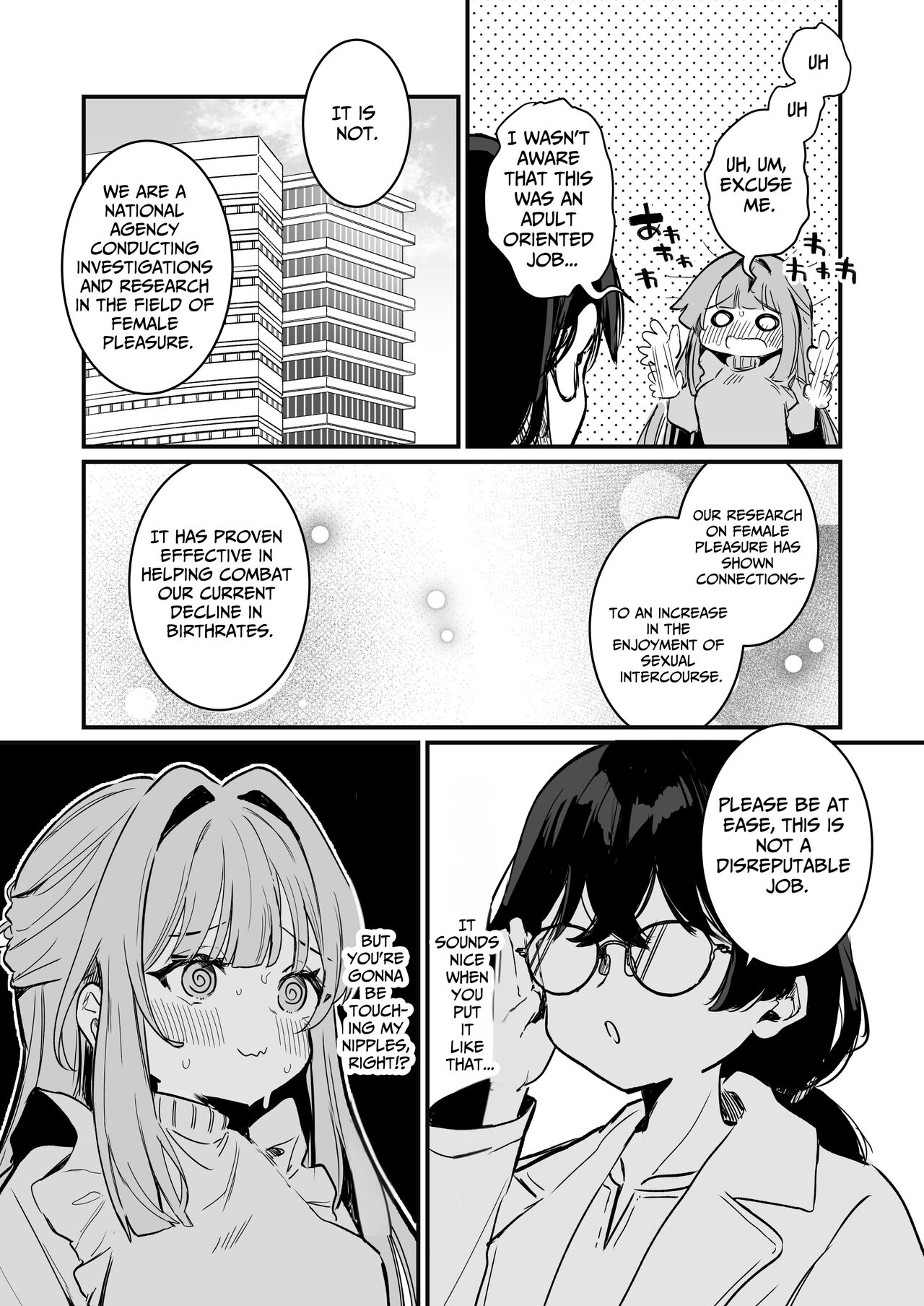 [Grand Plié. (Erohamuchan)]Chikubi Kando Chousa, Hajimemasu[English][Digital] Page 7