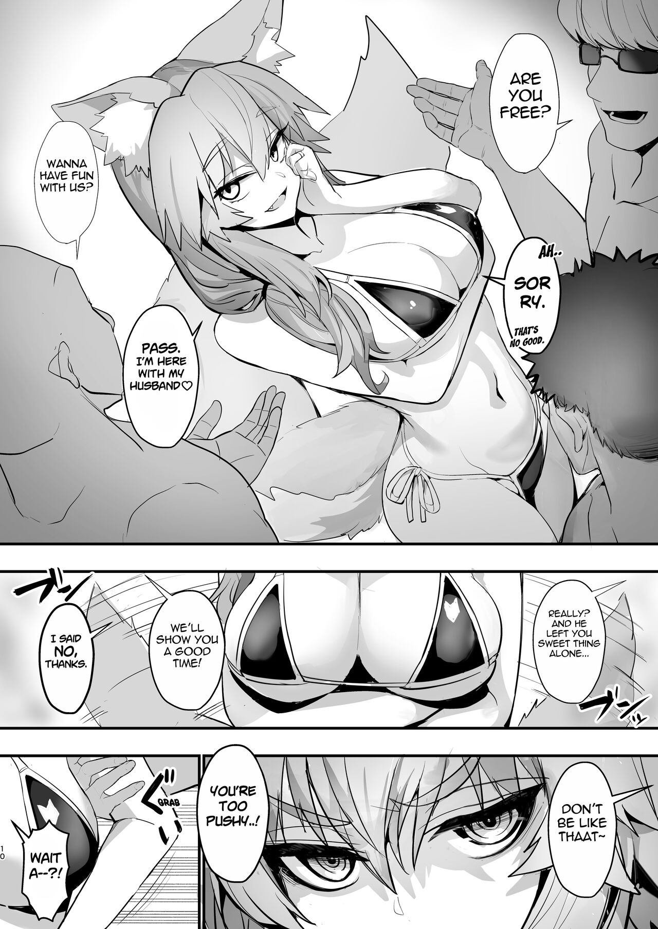 [Yamitsuki Honpo (Wise Speak)]Manatsu no Pool Date Tamamo-chan(Fate/Extra) [English] {Mant} [Digital] Page 10