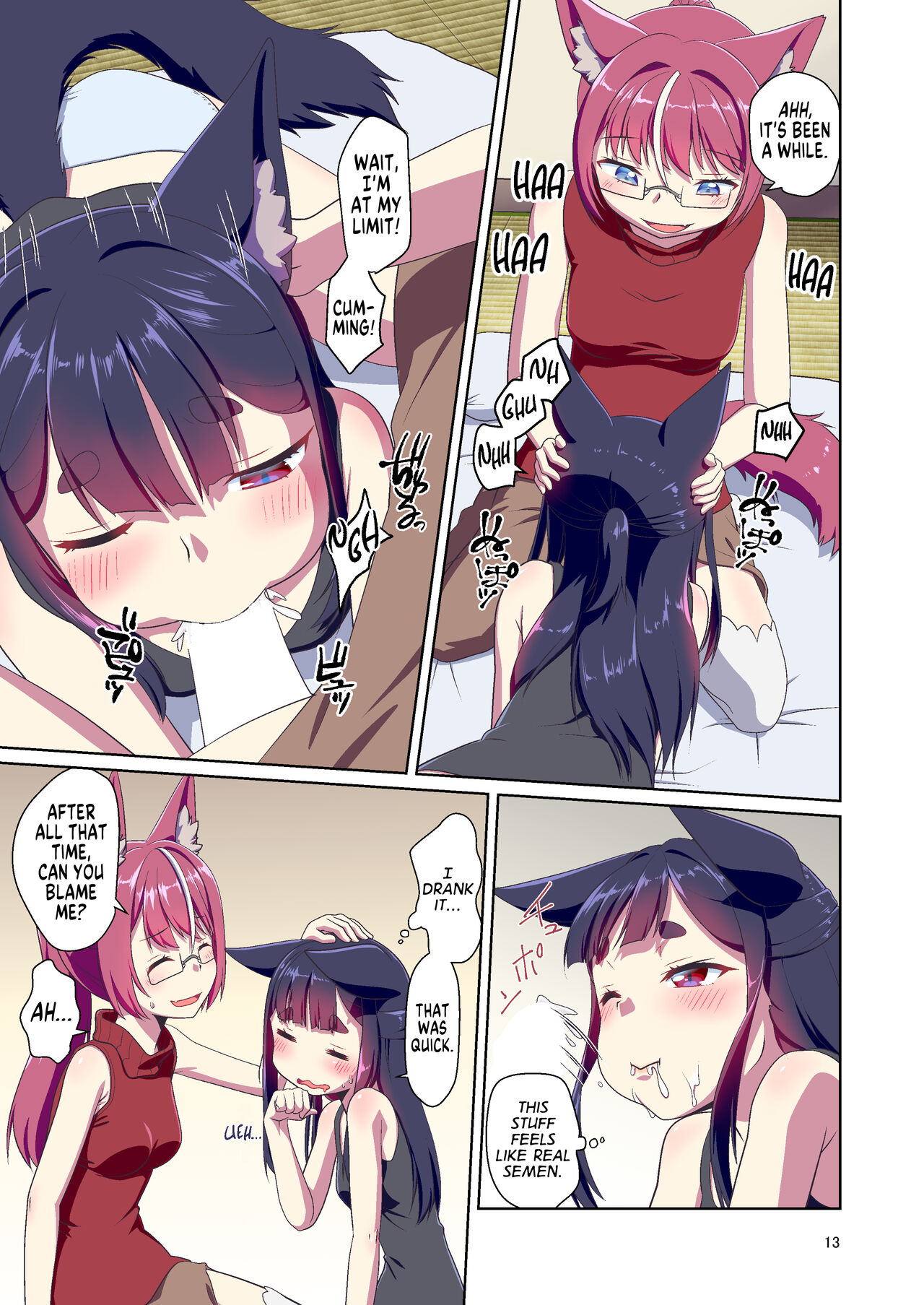 [Fumotonoya (Fumotono Mikoto)]Me ga Sametara Kemomimi Shoujo ni Natteita Ohanashi 2 | How I Woke Up as a Girl With Animal Ears Pt.2[English] [GTF] [Digital] Page 13