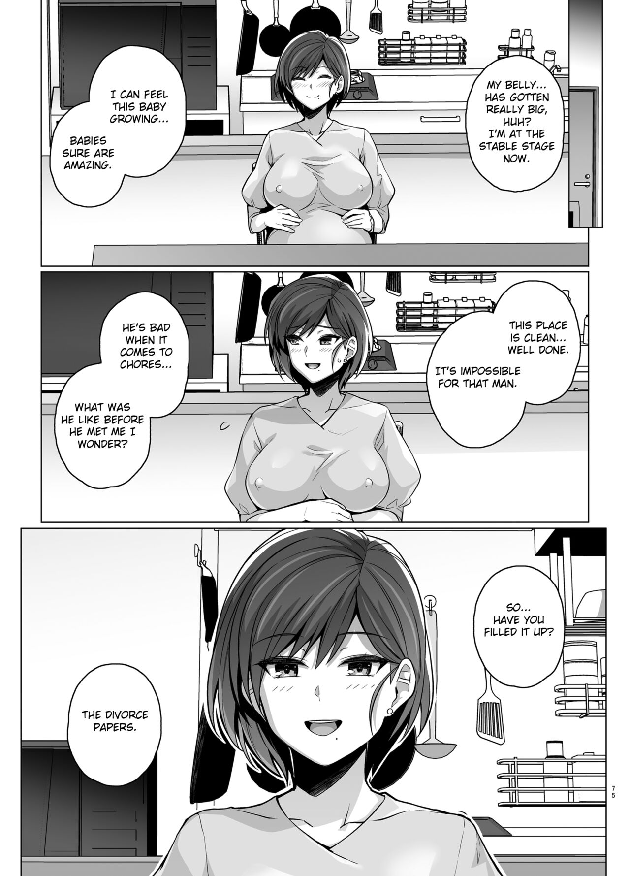 [Royal Bitch (Haruhisky)]Tsuma ga, Tanin no Mesu ni naru made -Short Cut Kyonyuu Tsuma Sasaki Misaki Hen-[English] [Fated Circle] [Decensored] [Digital] Page 77