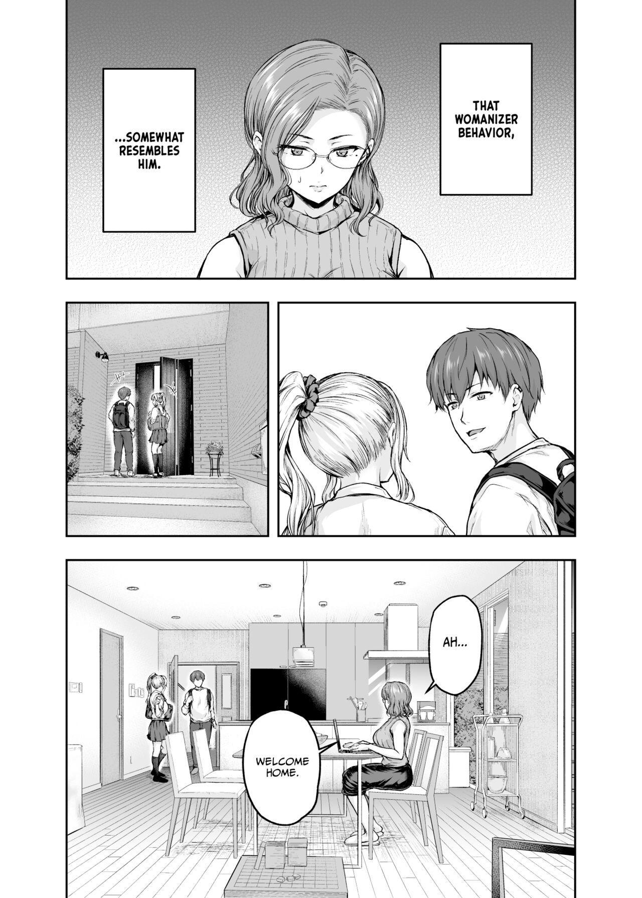 [Sazareito (Ohnaka Ito)]Mama ga Muchuu na Musume no Kareshi 1 - Kono Chinpo wa Kyouikujou Yoroshikunai node Mama ga Shori Shimasu.[English] [Vivid Rabbit Translation] [Digital] Page 32