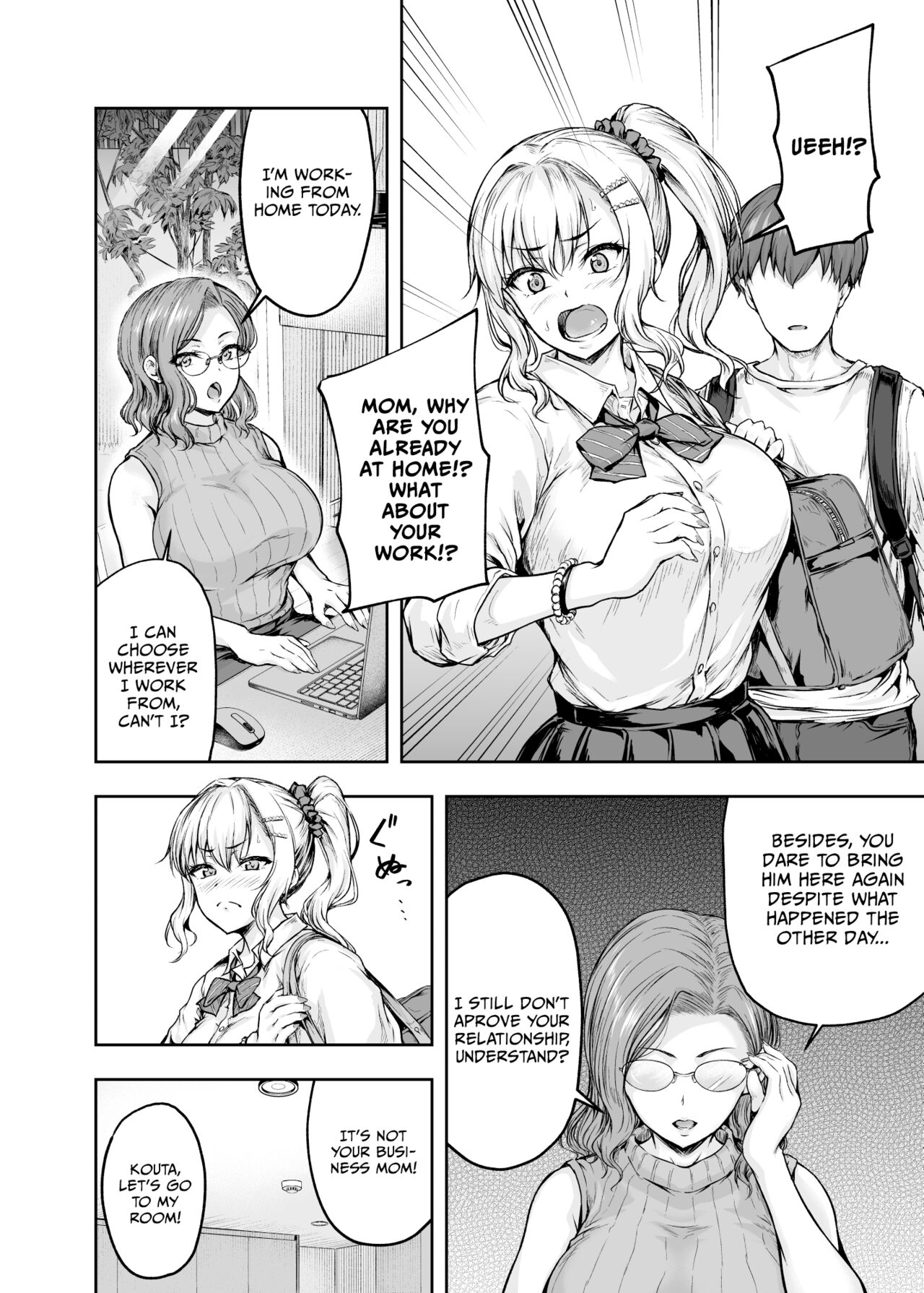 [Sazareito (Ohnaka Ito)]Mama ga Muchuu na Musume no Kareshi 1 - Kono Chinpo wa Kyouikujou Yoroshikunai node Mama ga Shori Shimasu.[English] [Vivid Rabbit Translation] [Digital] Page 33