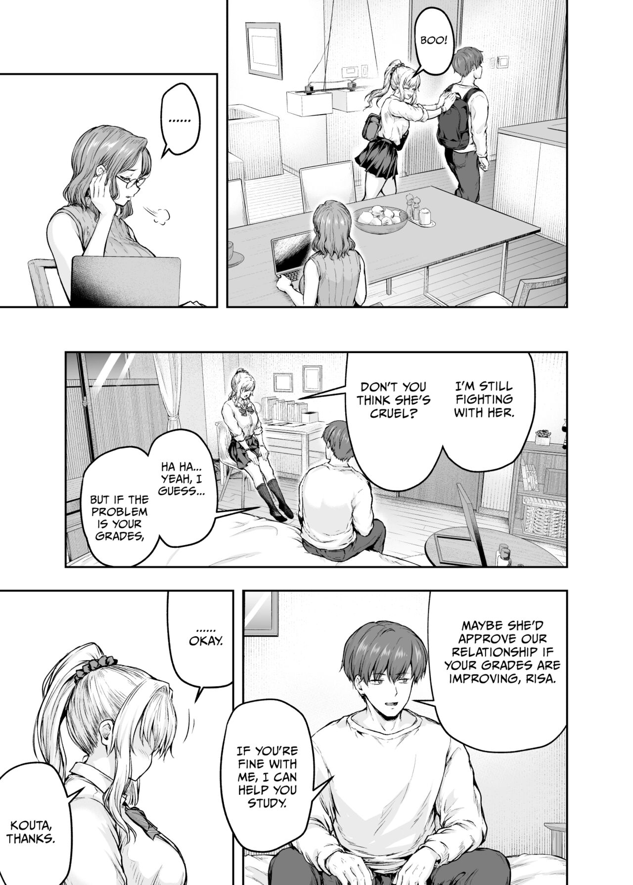 [Sazareito (Ohnaka Ito)]Mama ga Muchuu na Musume no Kareshi 1 - Kono Chinpo wa Kyouikujou Yoroshikunai node Mama ga Shori Shimasu.[English] [Vivid Rabbit Translation] [Digital] Page 34
