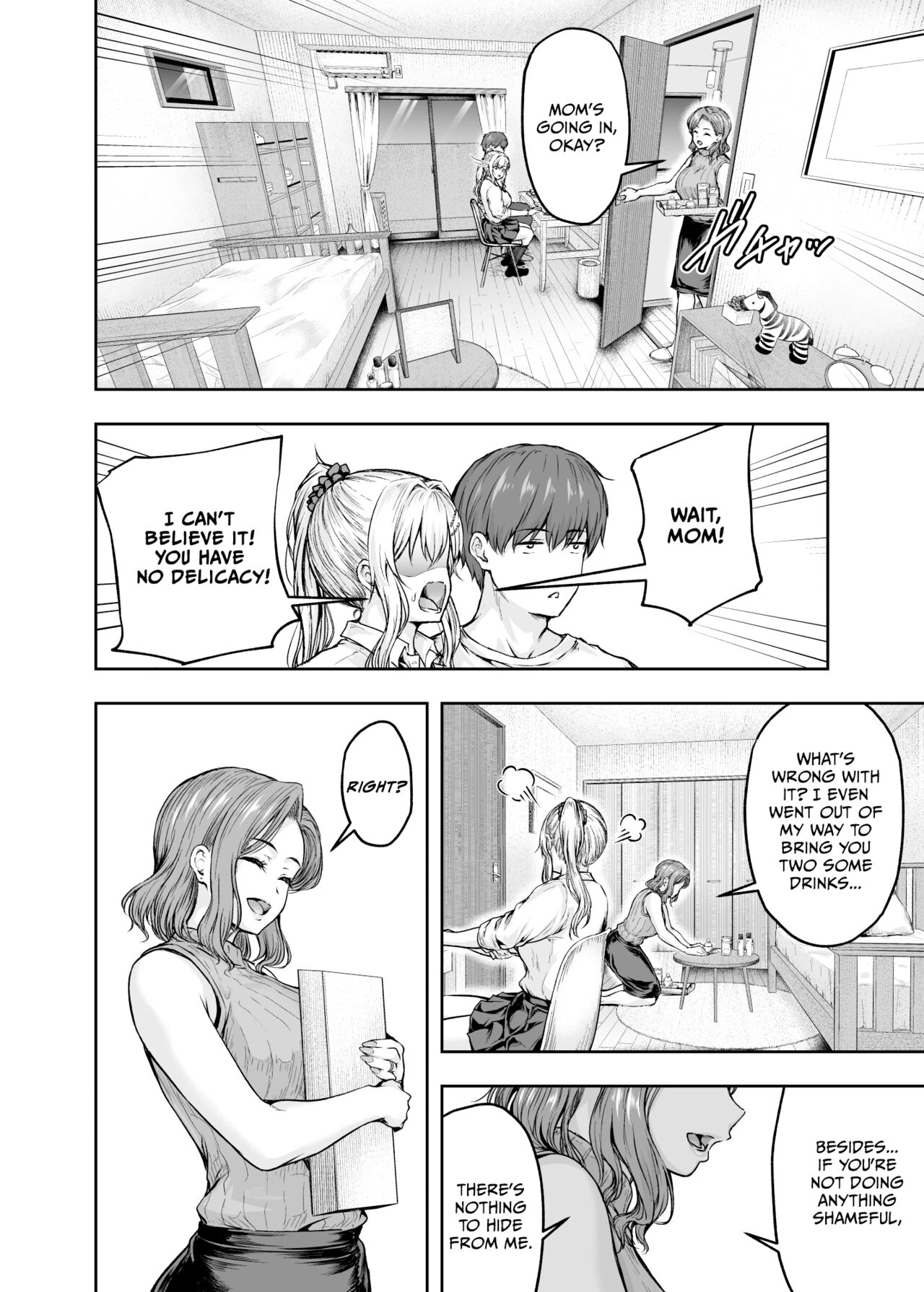 [Sazareito (Ohnaka Ito)]Mama ga Muchuu na Musume no Kareshi 1 - Kono Chinpo wa Kyouikujou Yoroshikunai node Mama ga Shori Shimasu.[English] [Vivid Rabbit Translation] [Digital] Page 37