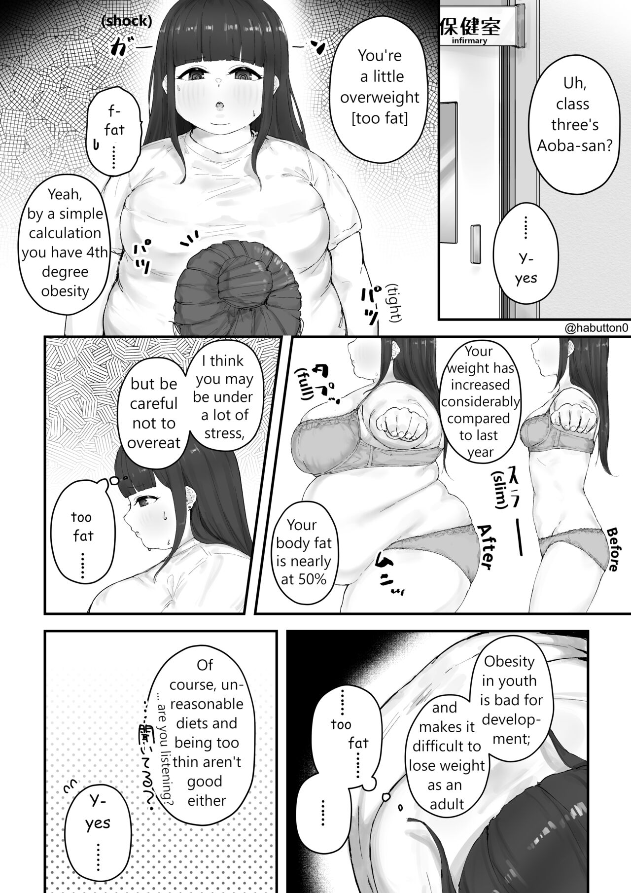[habutton]Aoba's Weight Gain(English) (Ongoing) Page 24