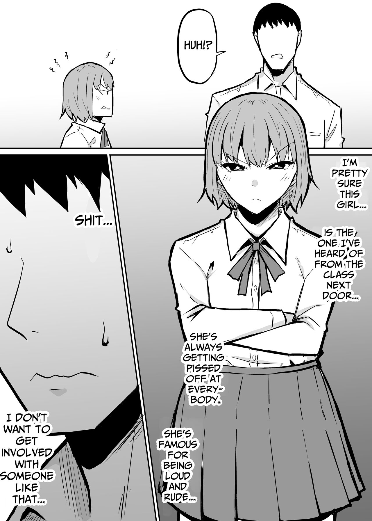 [Kinukazu Koubou (Kinuzuka Kazuki)]Tonari no Class no Namaiki Joshi o Wakaraseru Hanashi | I'll Teach That Insolent Bitch In The Other Class A Lesson[English] [Penguin Piper] Page 3