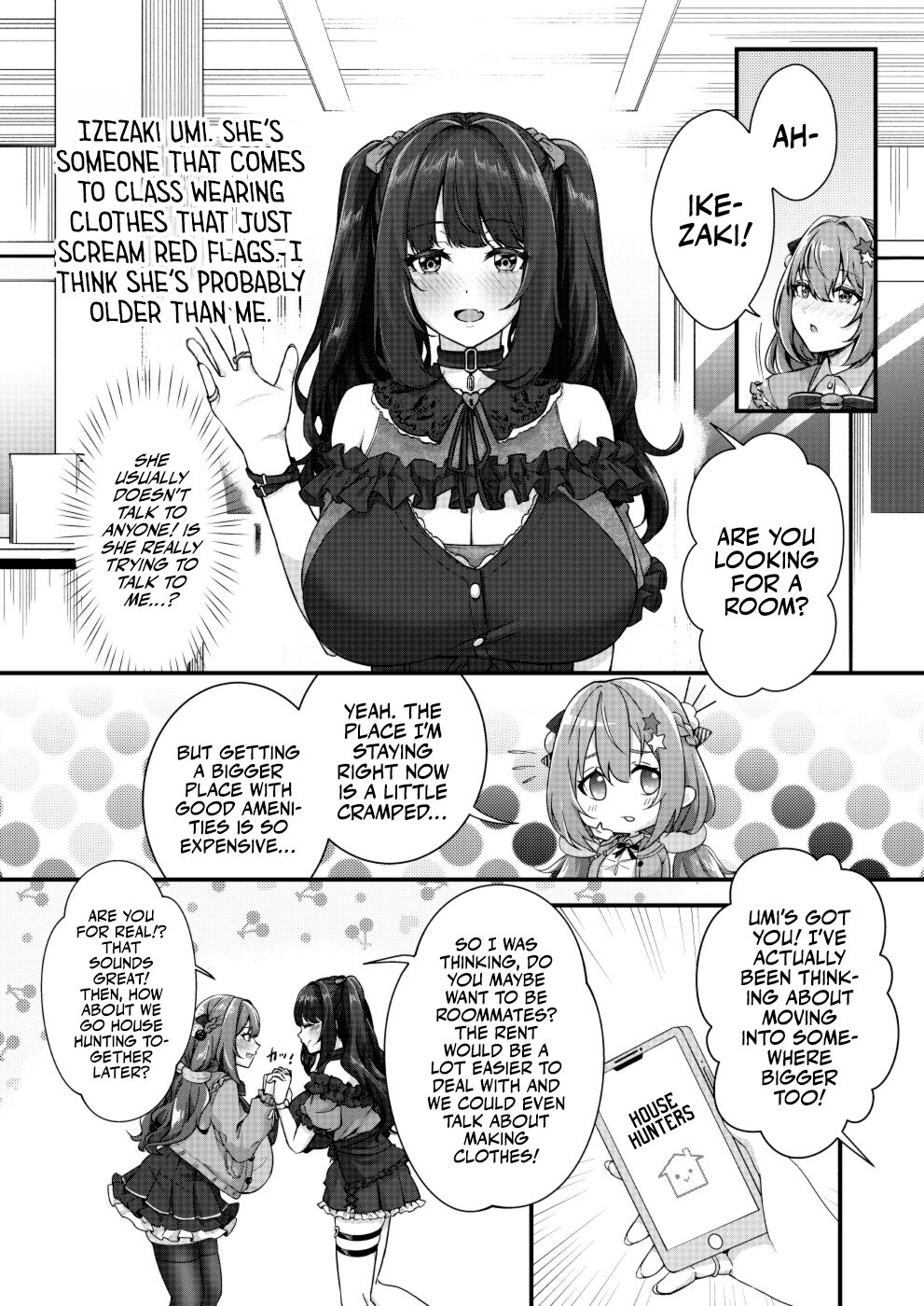 [Kannko Bokujyo (Kannko)]Mega Busty Breastmilk Constitution Me & Jirai-style Fashion Futanari Dickgirl's Cohabitation Life[Digital] [English] [A Cool Person] Page 4