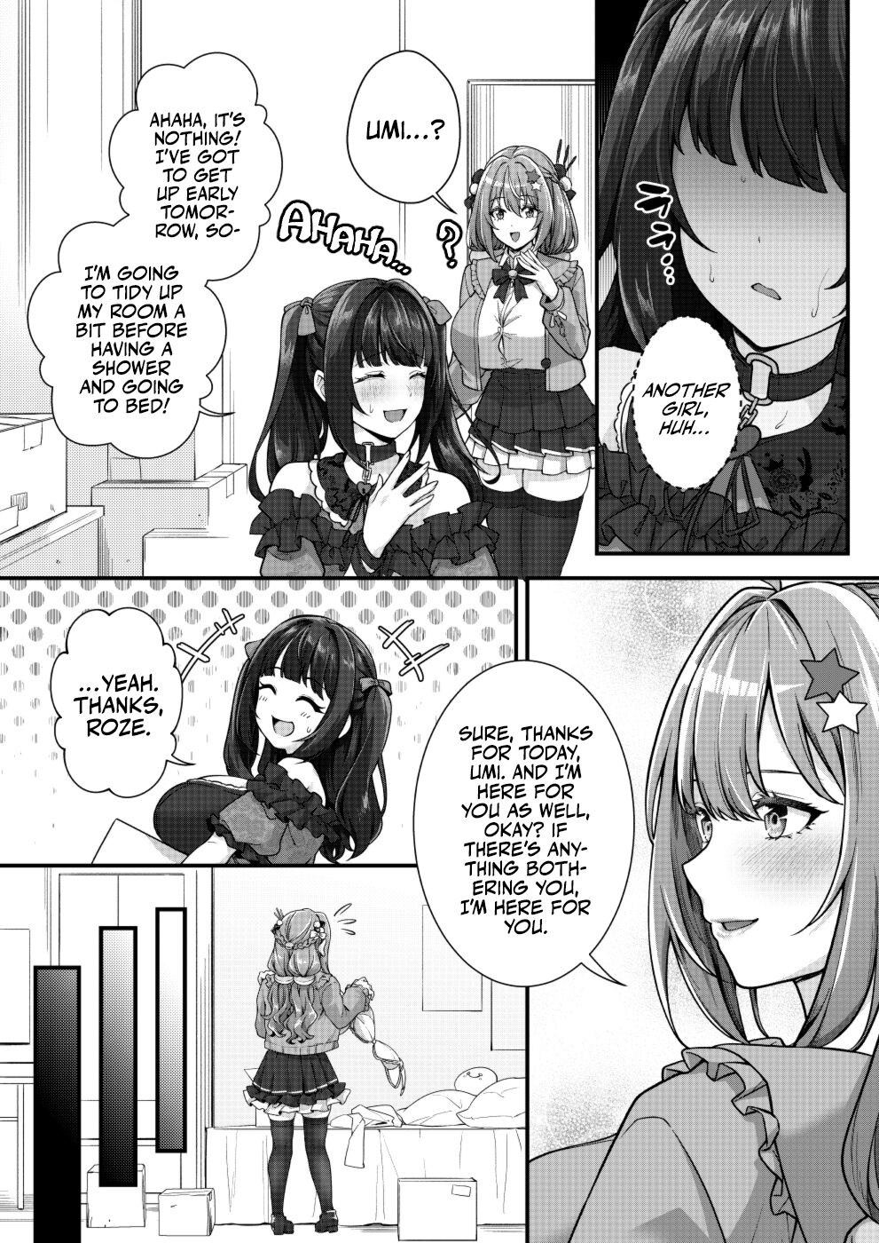 [Kannko Bokujyo (Kannko)]Mega Busty Breastmilk Constitution Me & Jirai-style Fashion Futanari Dickgirl's Cohabitation Life[Digital] [English] [A Cool Person] Page 7