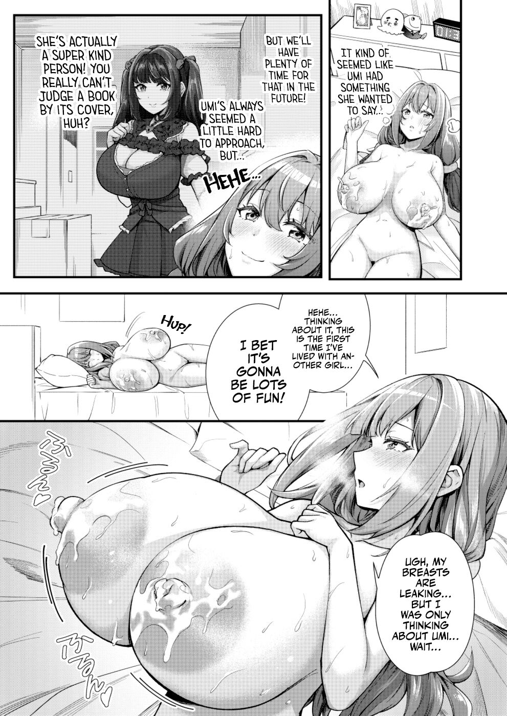 [Kannko Bokujyo (Kannko)]Mega Busty Breastmilk Constitution Me & Jirai-style Fashion Futanari Dickgirl's Cohabitation Life[Digital] [English] [A Cool Person] Page 8