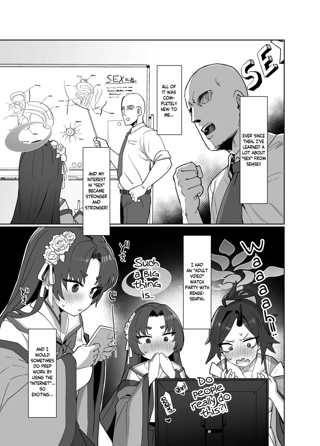 [Ballistic onahole (Б)]Sex no Junbi wa... Perfect ni Totonotte Orimasu no yo! | I'm Perfectly Prepared... For Sex!(Blue Archive) [English] [Douzo Lad Translations] [Digital] Page 6