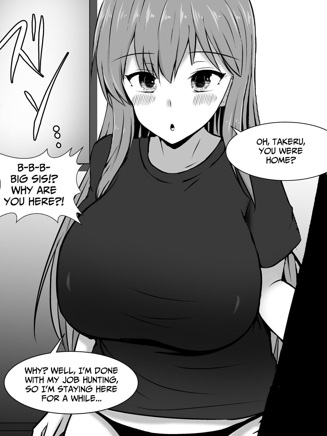 [Sazameki Dori (Sazameki)]Ore no Jiman no Kanojo ga, Chinchin Dekai Ore no Nee-chan ni Netorareta!? | My Amazing Girlfriend Was Cucked From Me By My Big Dick Sister!?[English] [Kusanuu] Page 6