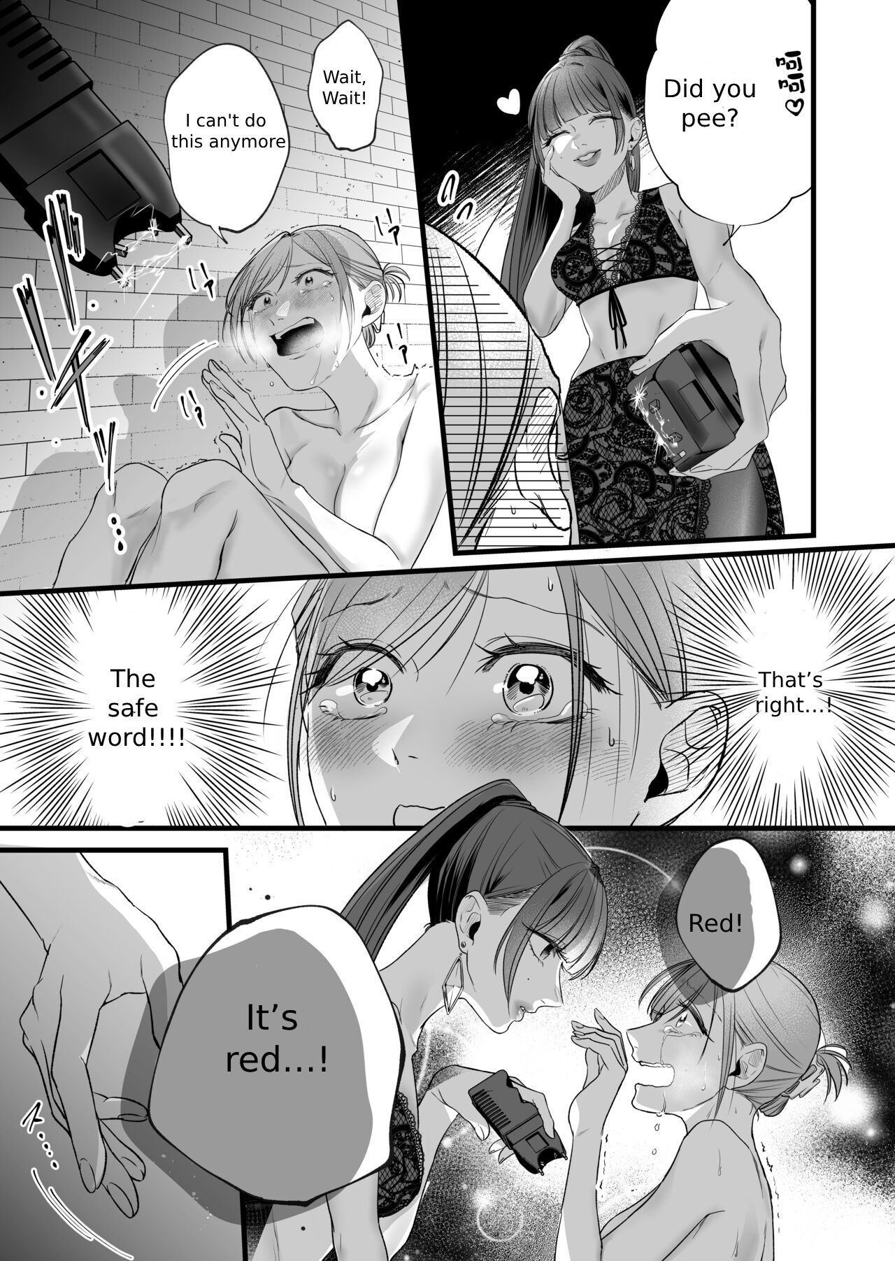 The story of an exhausted woman being beaten by a lustful woman Page 19