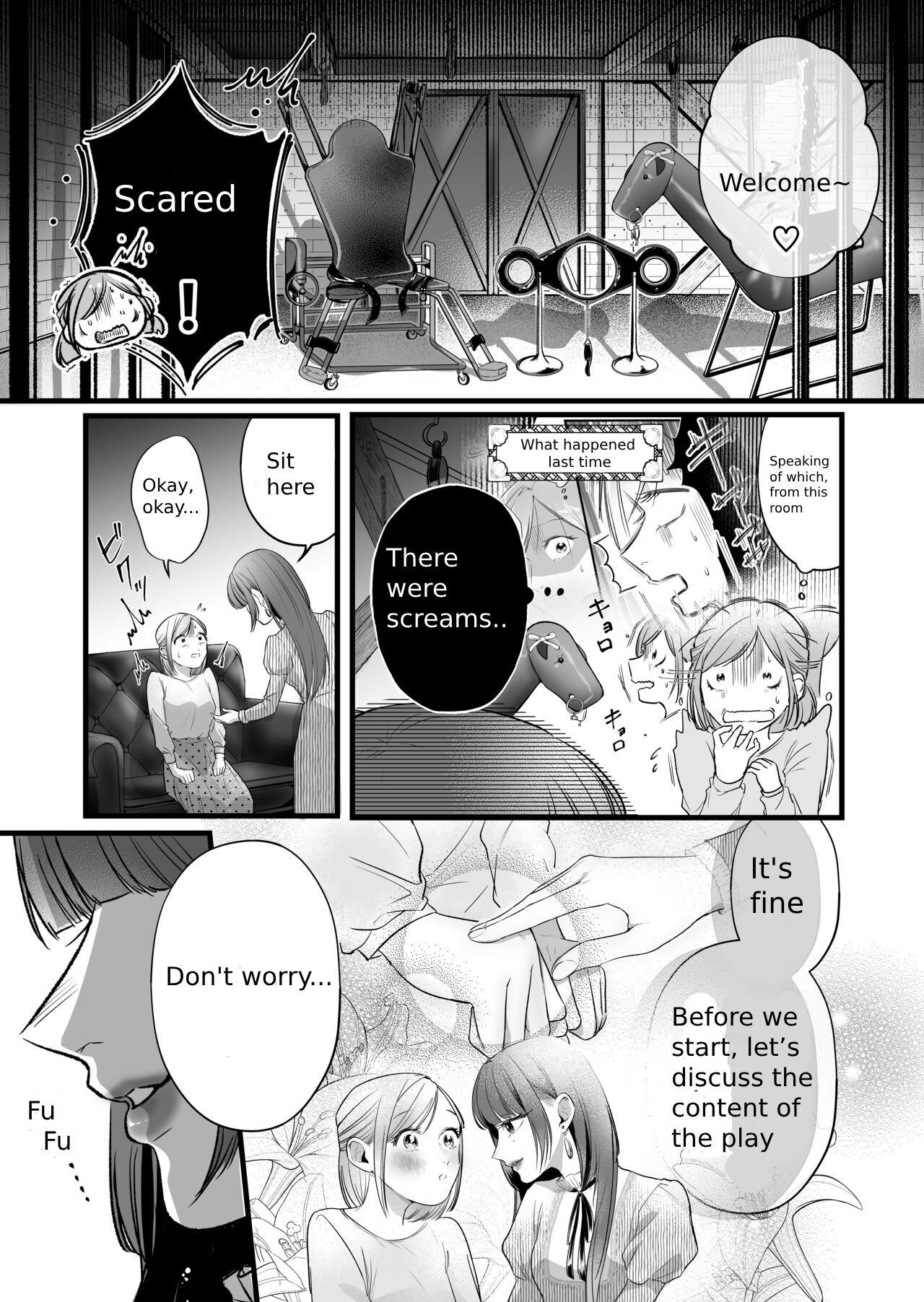 The story of an exhausted woman being beaten by a lustful woman Page 7