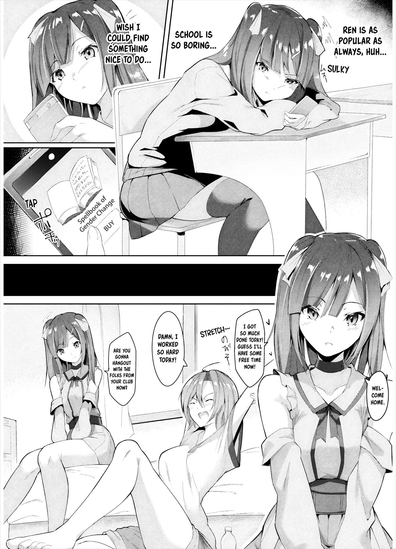 [Random]Change!? ~Seitenkan no Jumon~ | Change!? ~The Gender Swap Spell~(COMIC Unreal 2024-02 Vol. 107) [English] [Emily Manga Translations] [Digital] Page 2