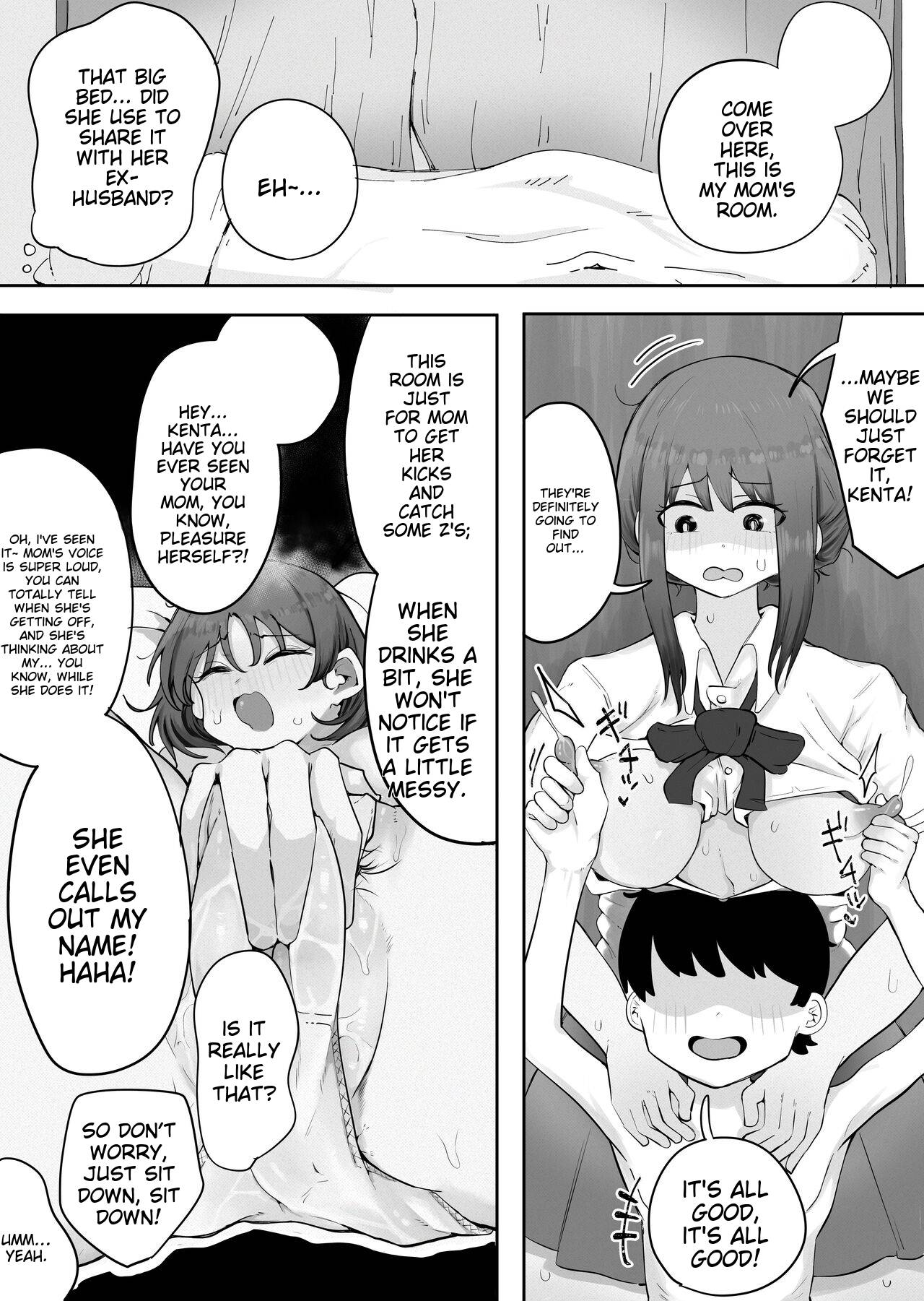 [rat]Kinshin to Rinjin Mama ni Naisho de Otonari no Komochi Mama to Dosukebe Ecchi Shitemasu | I'm having a dirty sex with my neighbor's mom without her knowledge[English] Page 25