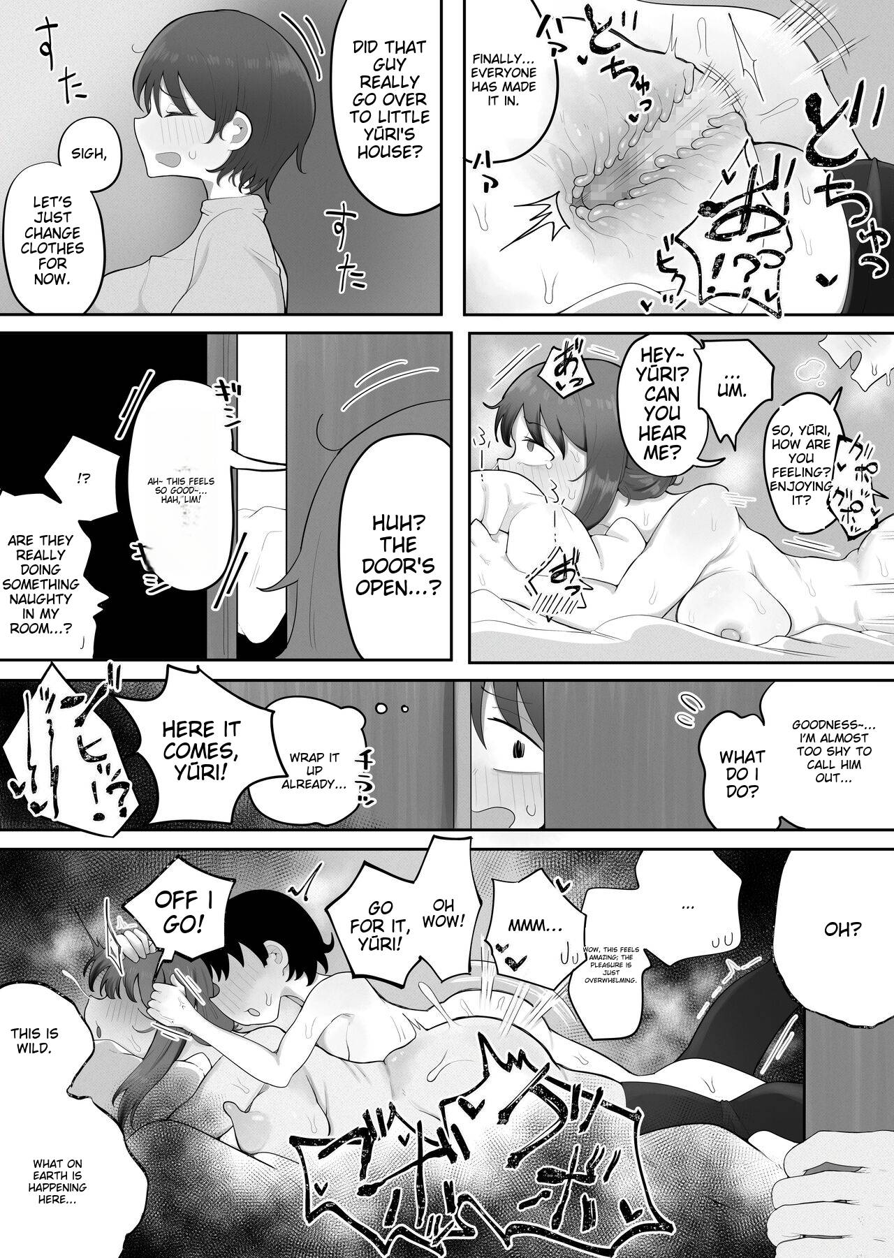 [rat]Kinshin to Rinjin Mama ni Naisho de Otonari no Komochi Mama to Dosukebe Ecchi Shitemasu | I'm having a dirty sex with my neighbor's mom without her knowledge[English] Page 33