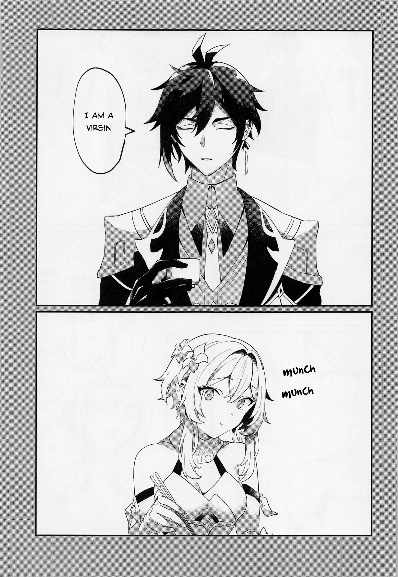 (Kami no Eichi 8) [Kadutikiya (Kaduki)]Renai Shoshinsha Rokusen-nen | To the inexperienced 6000 year old you(Genshin Impact) [English] [Nihility] Page 2
