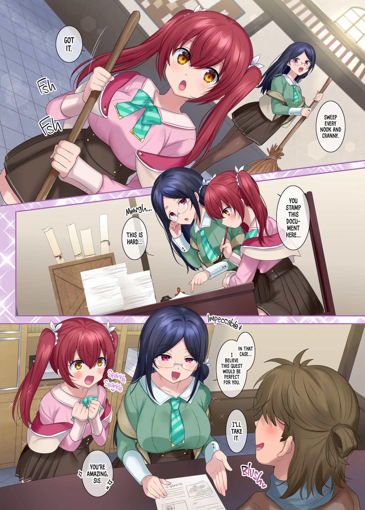 [Amulai Sweets Factory (Hiiragi Popura)]The Succubus Guild Receptionist[English] {2d-market.com} [Decensored] [Digital] Page 17