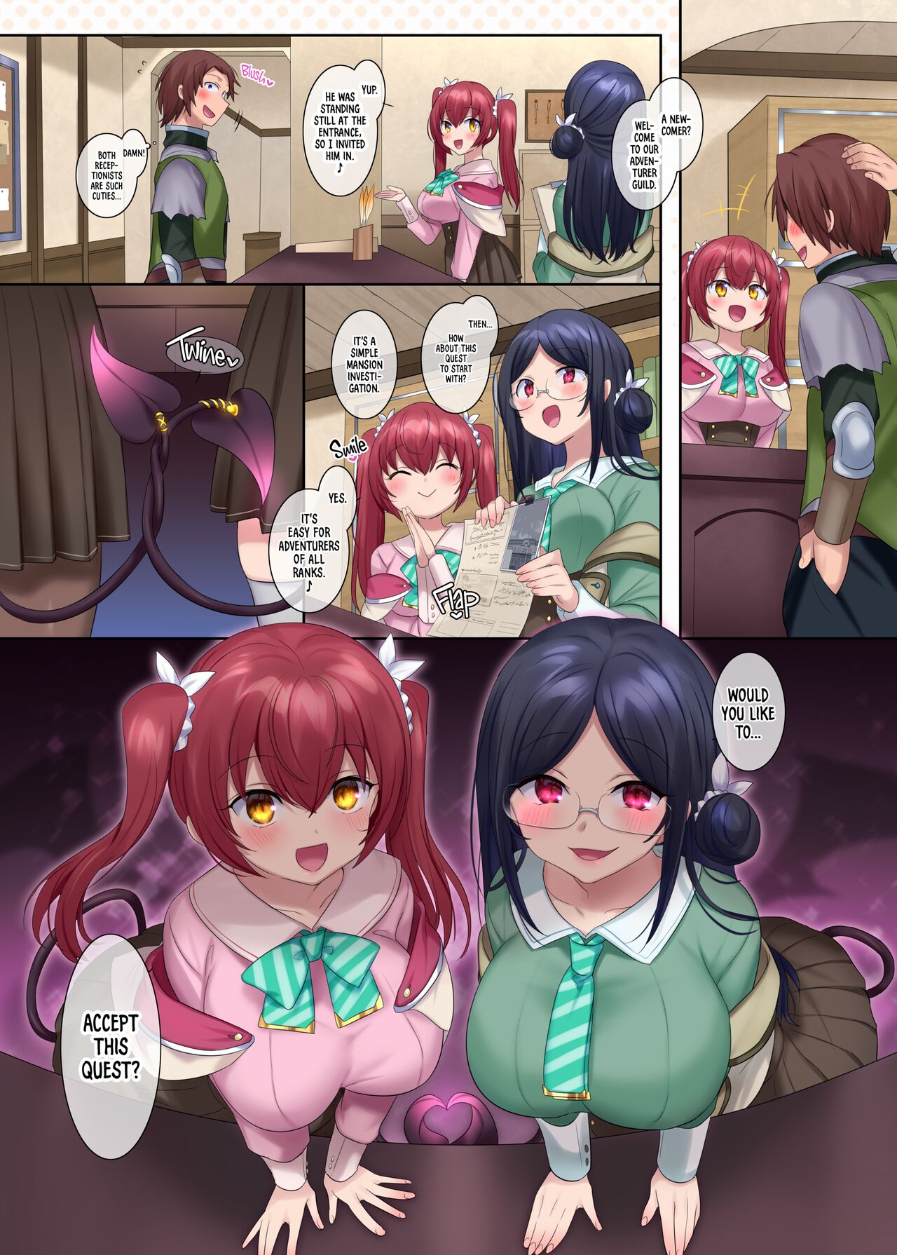 [Amulai Sweets Factory (Hiiragi Popura)]The Succubus Guild Receptionist[English] {2d-market.com} [Decensored] [Digital] Page 34