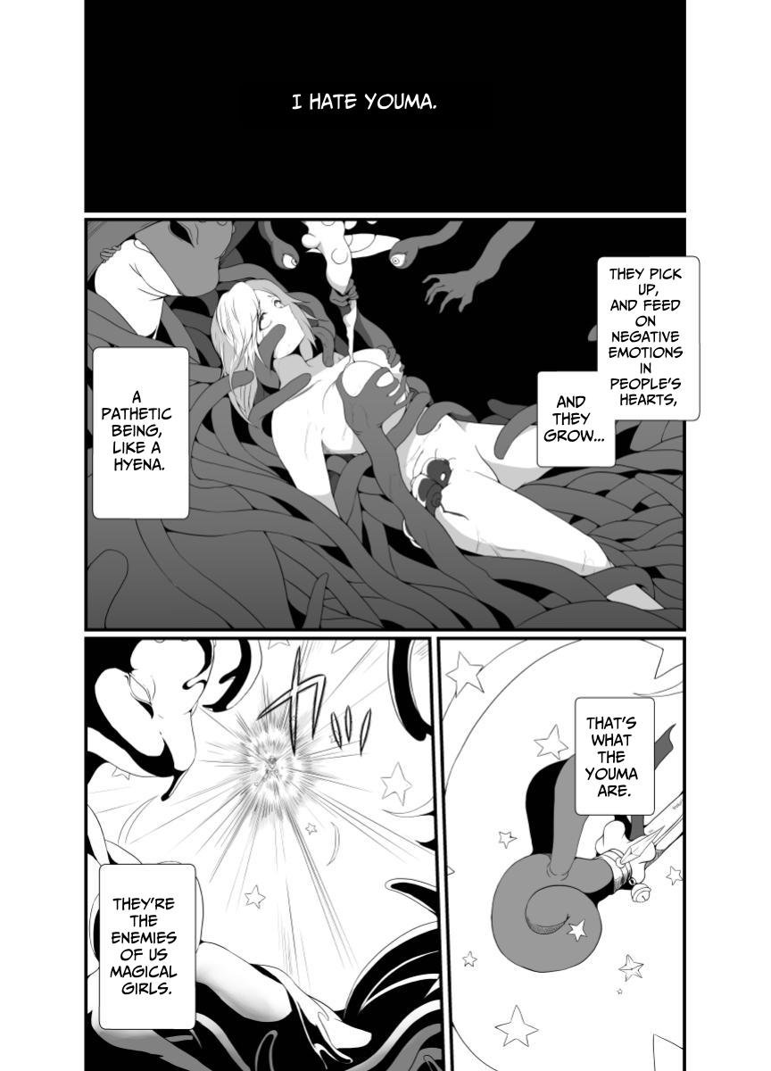 [Hyoui no Jikan (Shimakawa)]Mesugaki Mahou Shoujo wa Daikkirai na Zako Youma ni Karada o Torikomareta node Kankaku Shadan no Mahou o Tsukatte Asa made Taeru | Magical Girl Caught By A Loathsome Monster Uses Sens...[English] [GGY Translations] Page 2