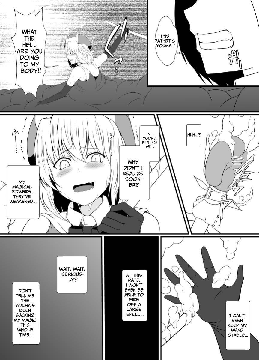 [Hyoui no Jikan (Shimakawa)]Mesugaki Mahou Shoujo wa Daikkirai na Zako Youma ni Karada o Torikomareta node Kankaku Shadan no Mahou o Tsukatte Asa made Taeru | Magical Girl Caught By A Loathsome Monster Uses Sens...[English] [GGY Translations] Page 37