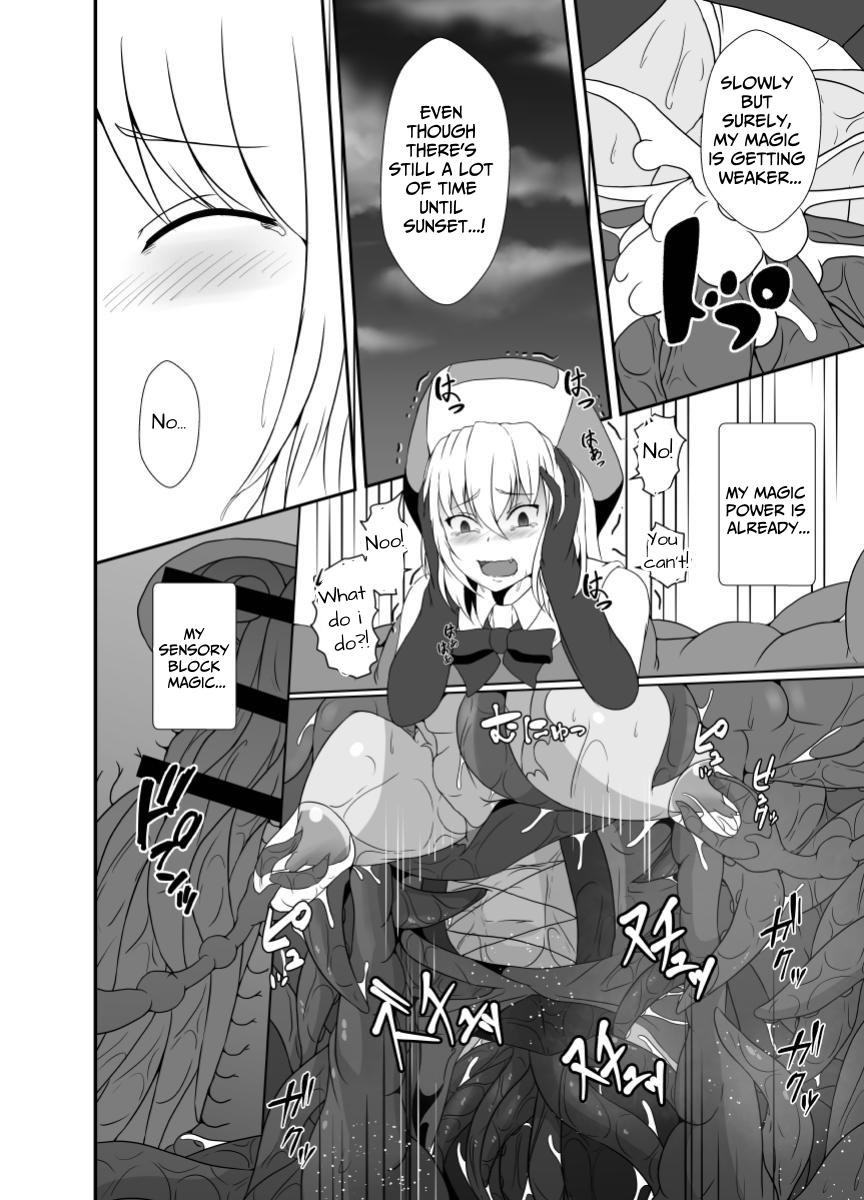 [Hyoui no Jikan (Shimakawa)]Mesugaki Mahou Shoujo wa Daikkirai na Zako Youma ni Karada o Torikomareta node Kankaku Shadan no Mahou o Tsukatte Asa made Taeru | Magical Girl Caught By A Loathsome Monster Uses Sens...[English] [GGY Translations] Page 41