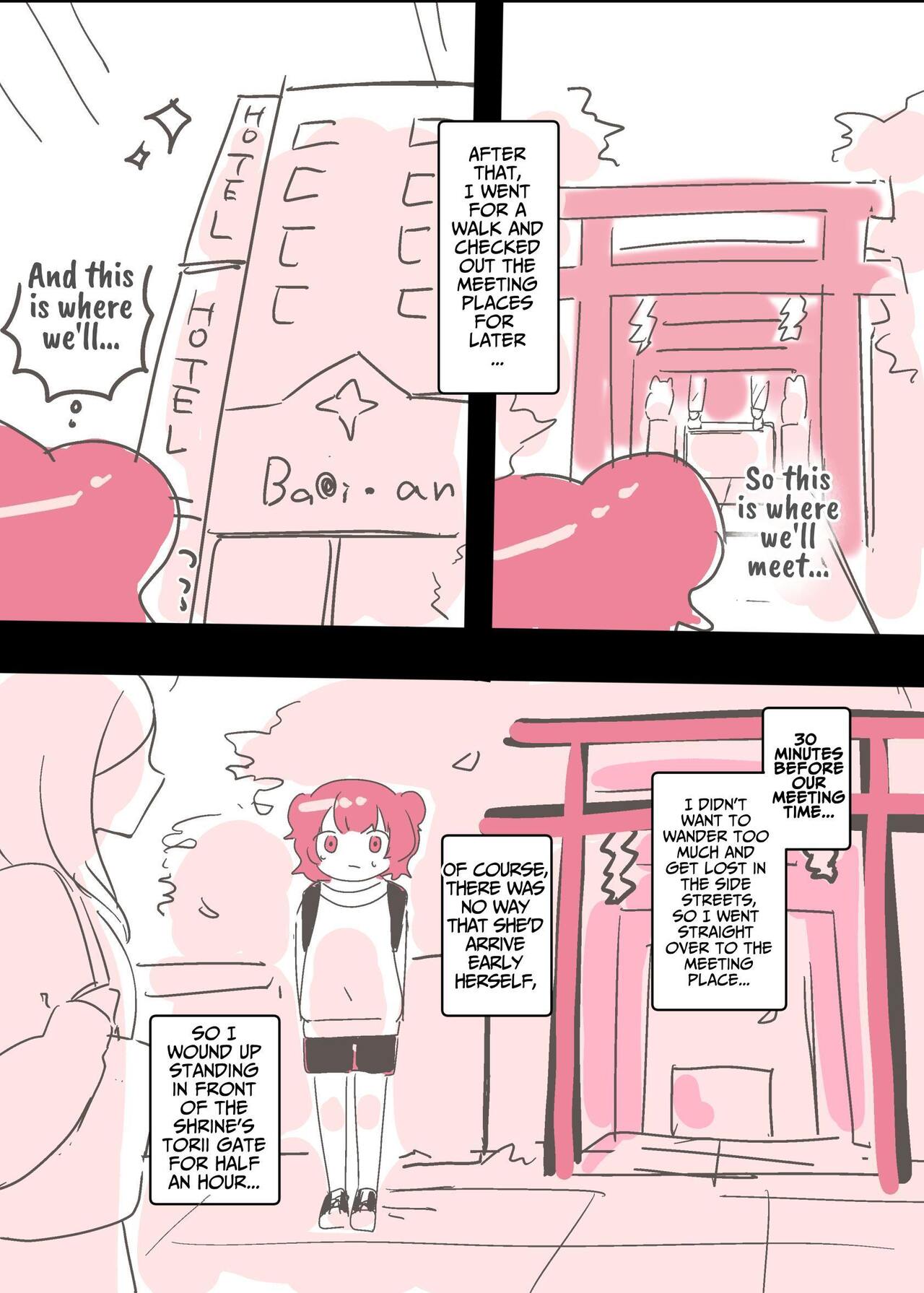 [Amai Shoujo Koubou (Amai Meiden)]Psycho Les Senpai ga 1000-bon Ureta Kinen ni Les Fuuzoku ni Itte Kimashita Repo | Psycho Lesbian Senpai Sold 1000 Copies Memorial Lesbian Brothel Experience Report[English] [Kusanuu] Page 11