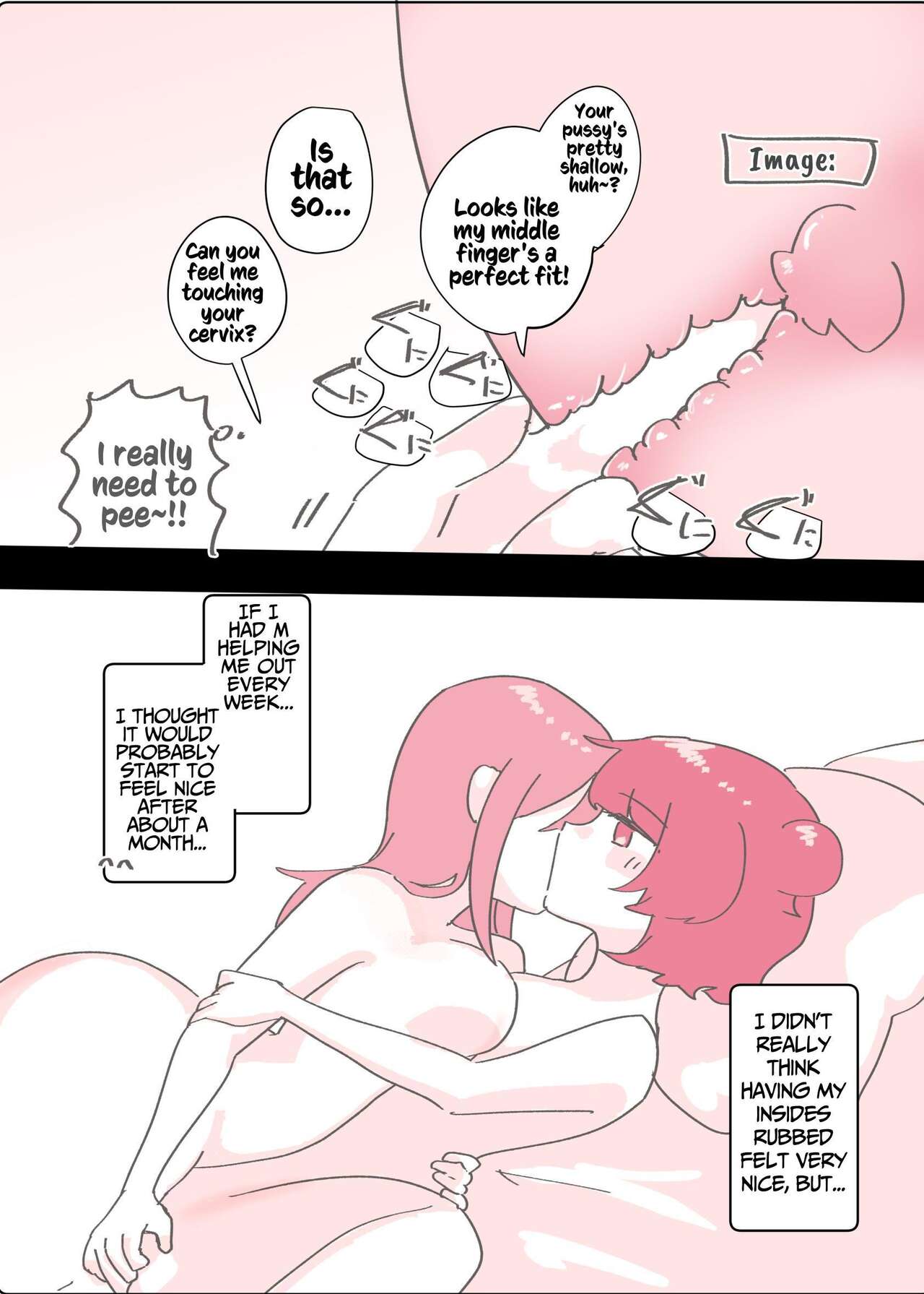 [Amai Shoujo Koubou (Amai Meiden)]Psycho Les Senpai ga 1000-bon Ureta Kinen ni Les Fuuzoku ni Itte Kimashita Repo | Psycho Lesbian Senpai Sold 1000 Copies Memorial Lesbian Brothel Experience Report[English] [Kusanuu] Page 34