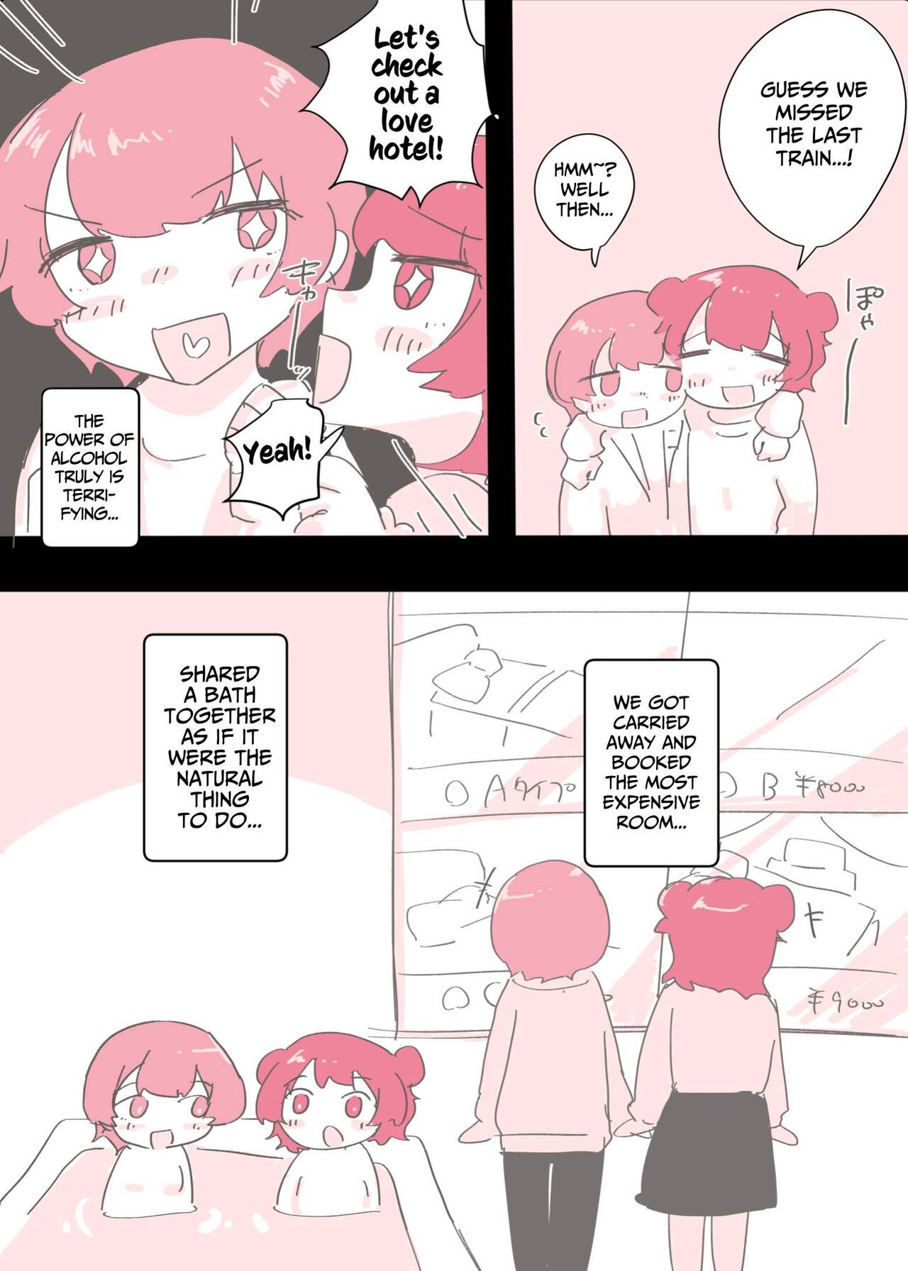 [Amai Shoujo Koubou (Amai Meiden)]Psycho Les Senpai ga 1000-bon Ureta Kinen ni Les Fuuzoku ni Itte Kimashita Repo | Psycho Lesbian Senpai Sold 1000 Copies Memorial Lesbian Brothel Experience Report[English] [Kusanuu] Page 48