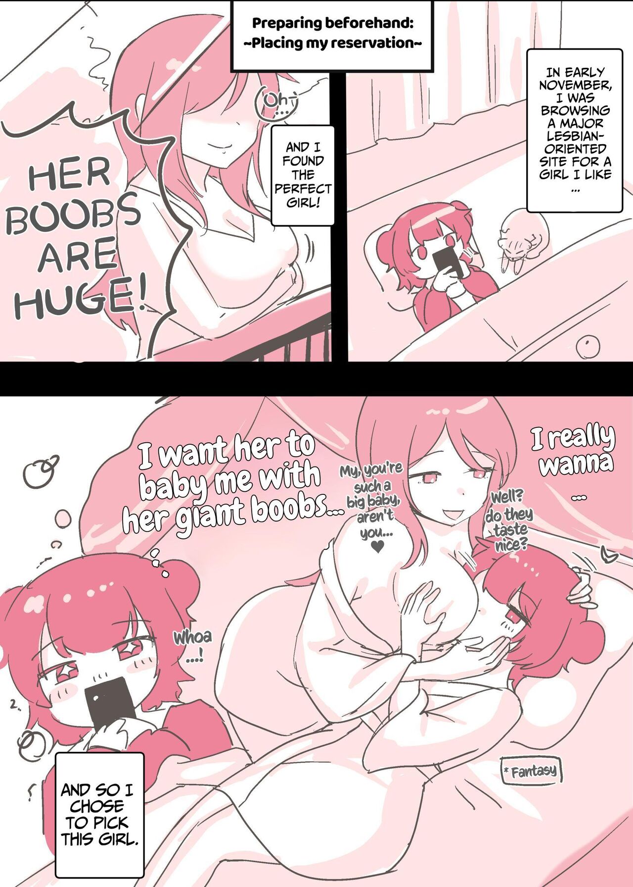 [Amai Shoujo Koubou (Amai Meiden)]Psycho Les Senpai ga 1000-bon Ureta Kinen ni Les Fuuzoku ni Itte Kimashita Repo | Psycho Lesbian Senpai Sold 1000 Copies Memorial Lesbian Brothel Experience Report[English] [Kusanuu] Page 6