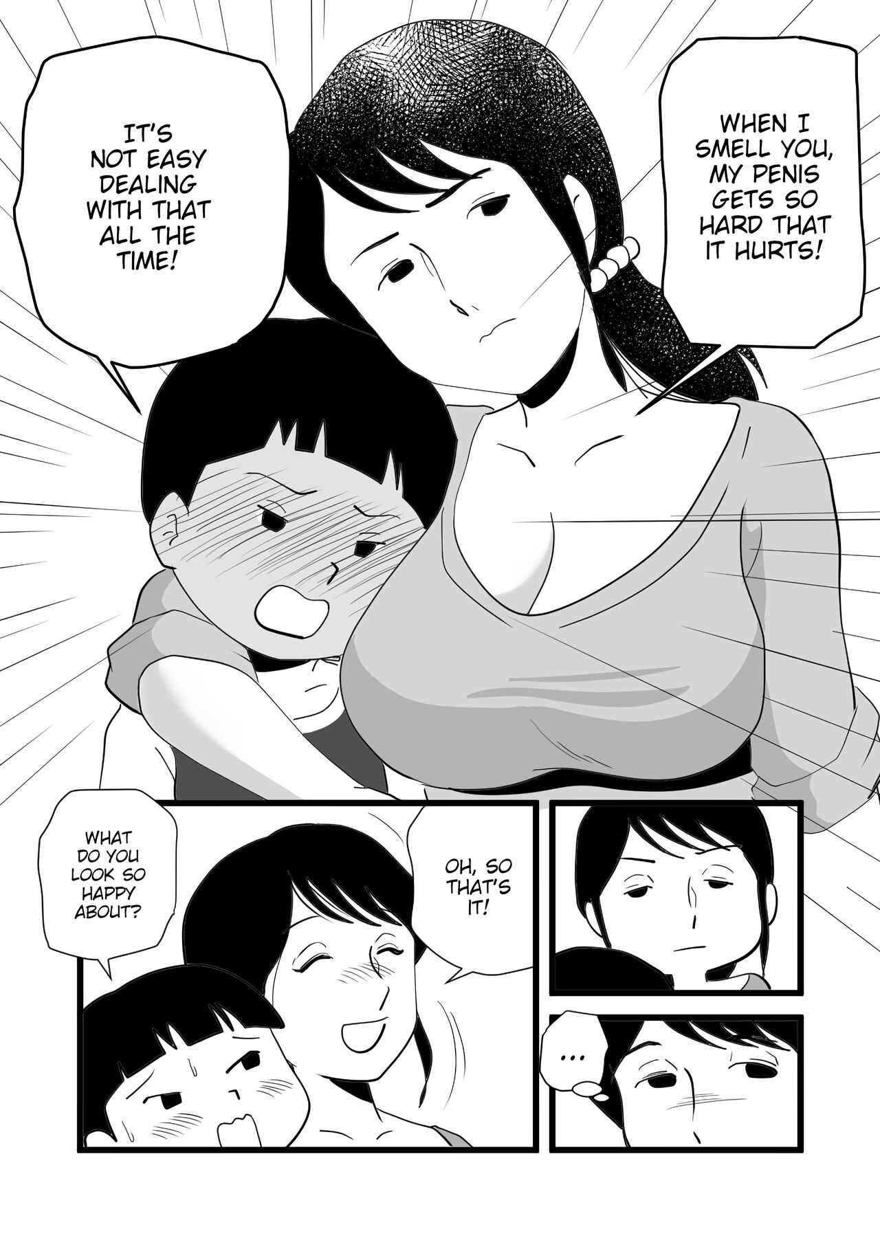 [Momoziri Hustle Dou]Zetsurin Mama no Narumi-san to Hentai Musuko | Narumi the insatiable mother, and her perverted son[English] {WitzMacher} Page 10