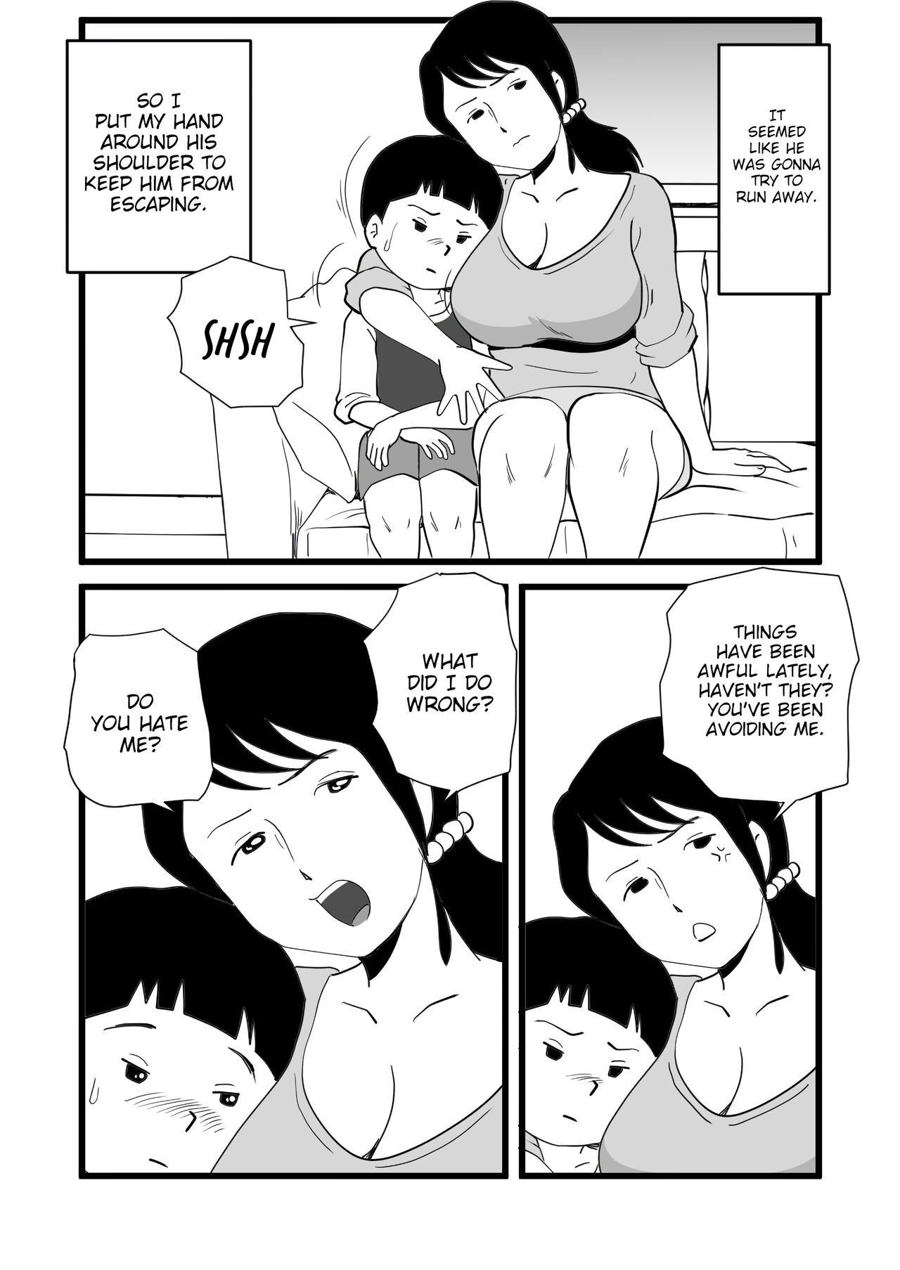 [Momoziri Hustle Dou]Zetsurin Mama no Narumi-san to Hentai Musuko | Narumi the insatiable mother, and her perverted son[English] {WitzMacher} Page 8