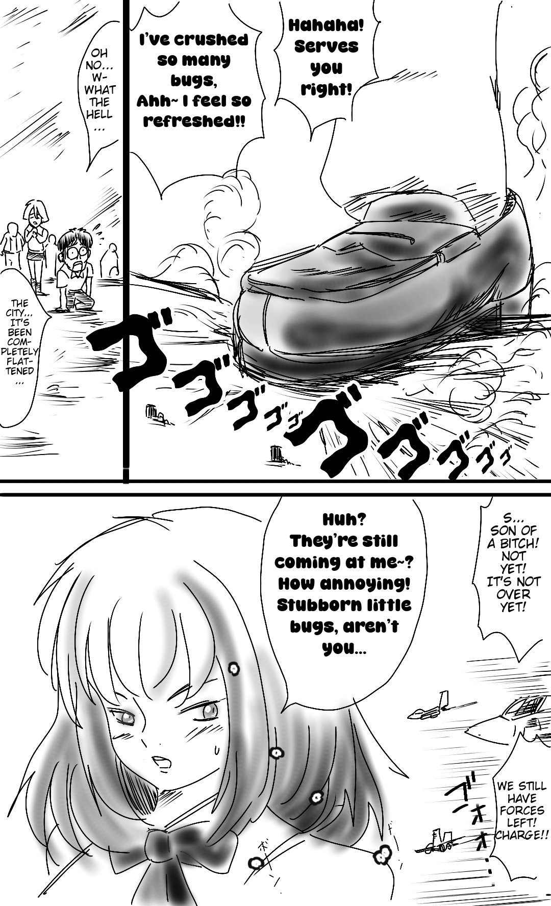[Bunker K]The super-giant high school girl appears again Page 8